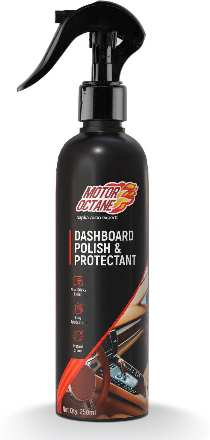 Image of MOTOROCTANE Car Dashboard Polish & Protectant Car Polish for Interior Plastic, Vinyl & Leather Trims - Lime Fragrance Vehicle Interior Cleaner