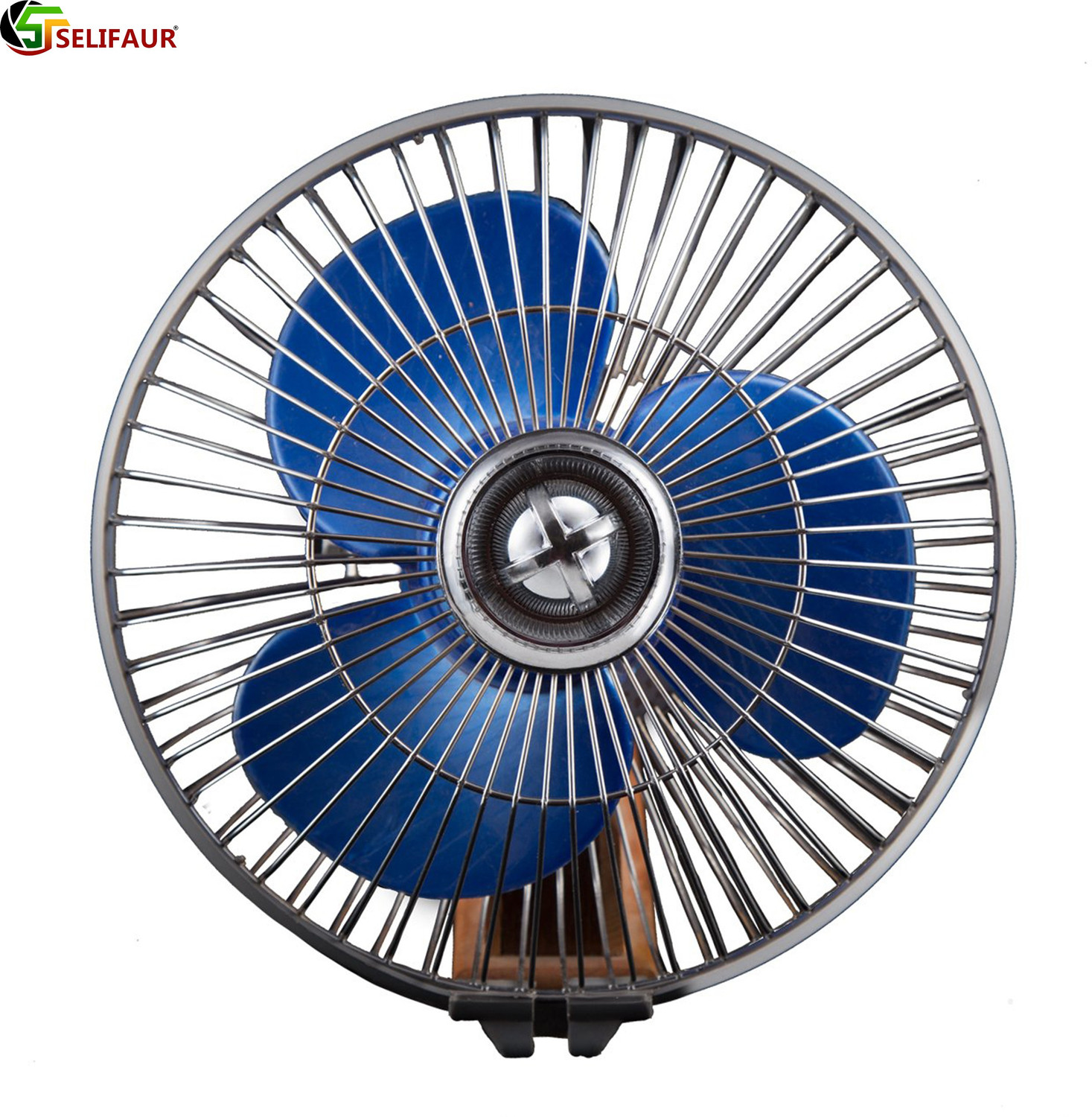 Image of Selifaur 9 inch /12 volt Dc / Full Metal Body Electric Fan for Car, Auto, Boat, Truck, Bus Car Interior Fan