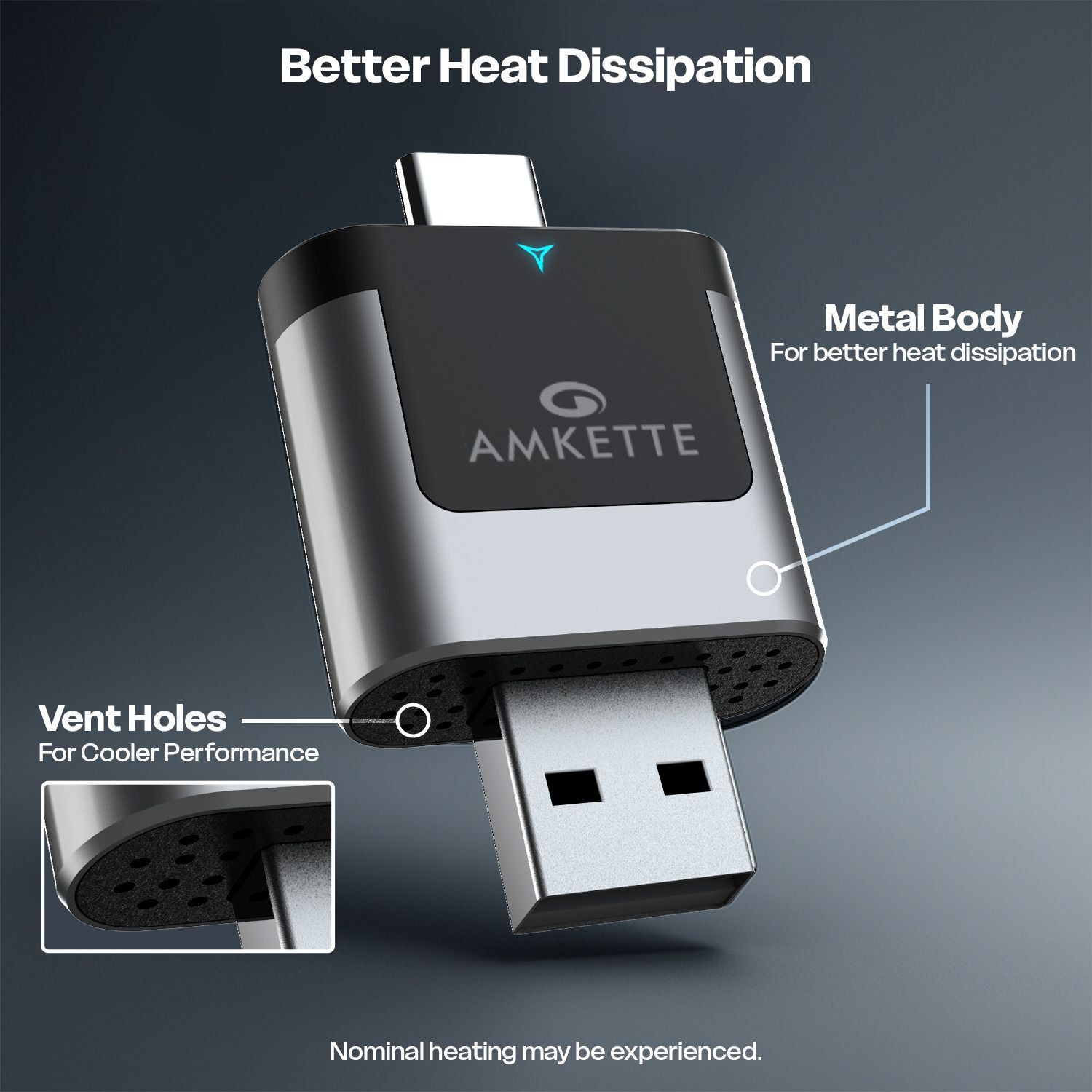 Image of AMKETTE v5.0 Car Bluetooth Device with Adapter Dongle, Audio Receiver