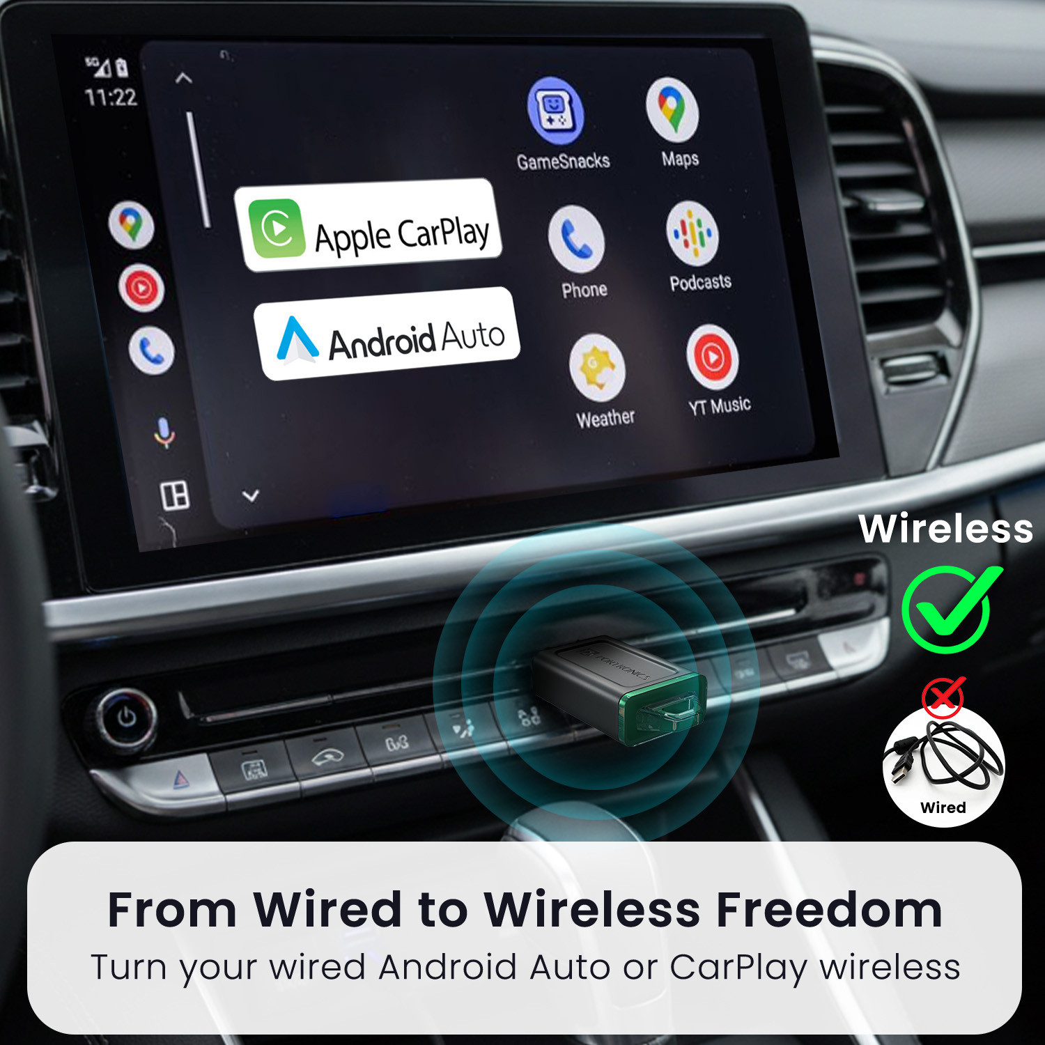 Image of Portronics v5.0 Car Bluetooth Device with Audio Receiver