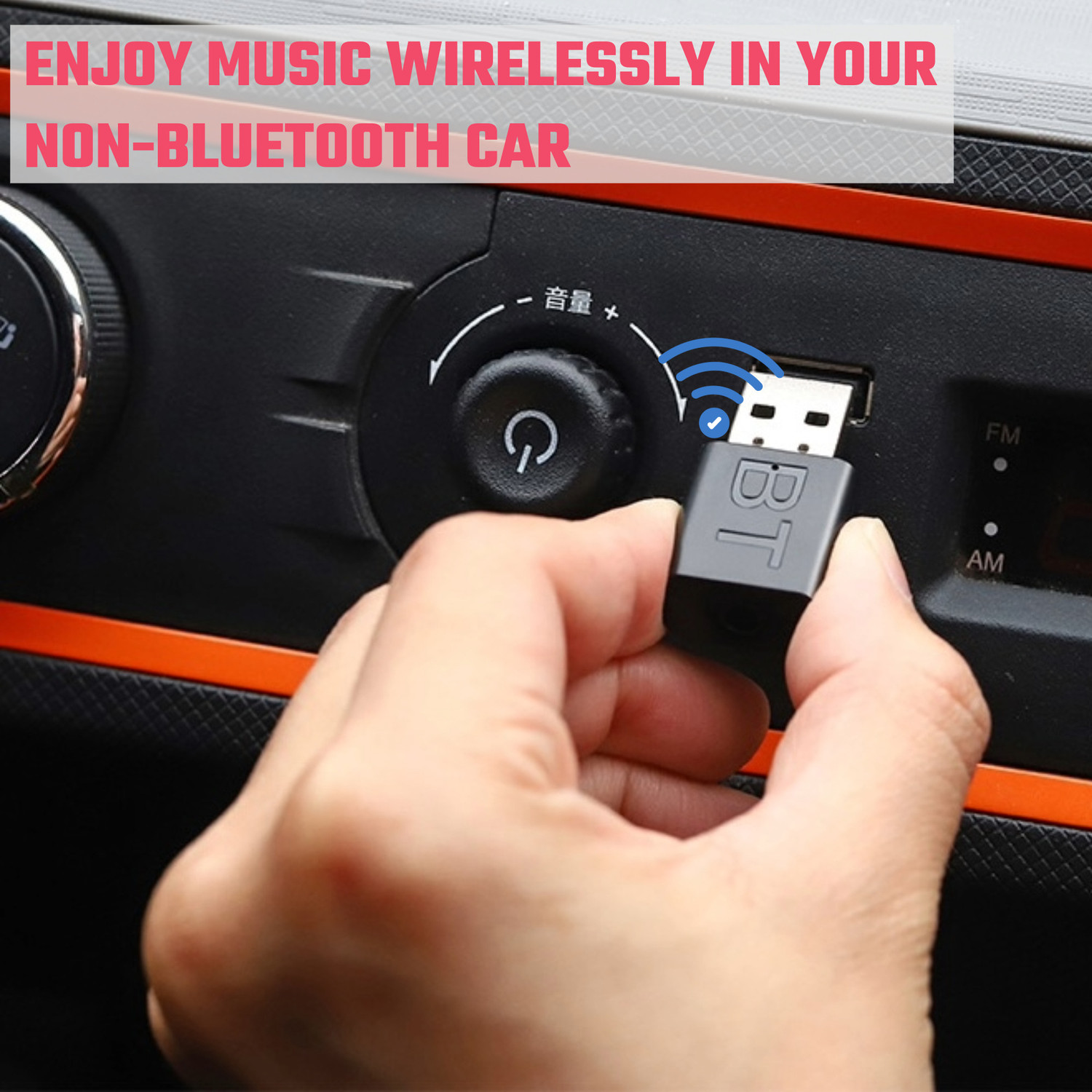 Image of FXI v5.0 Car Bluetooth Device with Adapter Dongle, 3.5mm Connector, Audio Receiver, Transmitter