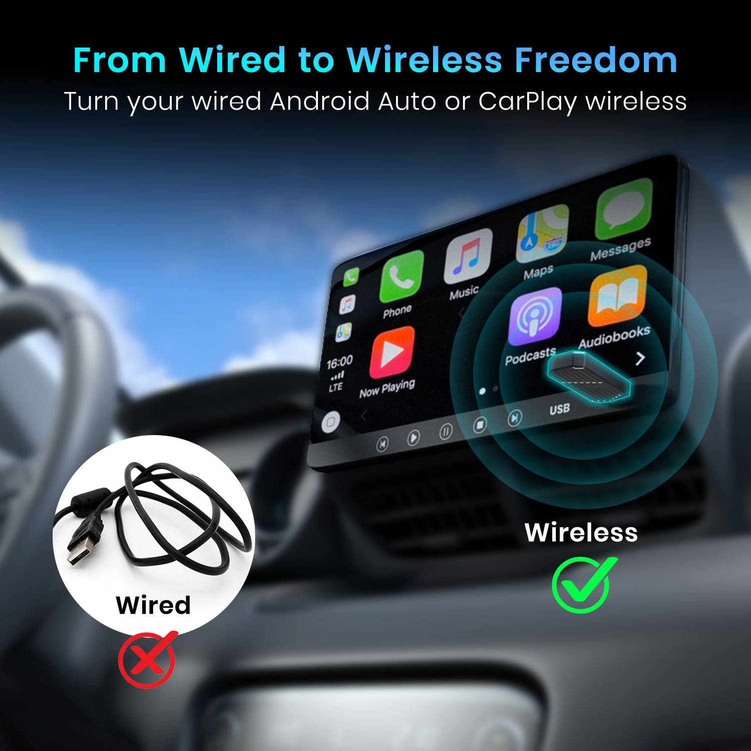 v5.0 Car Bluetooth Device with Audio Receiver, Adapter Dongle - Image 2