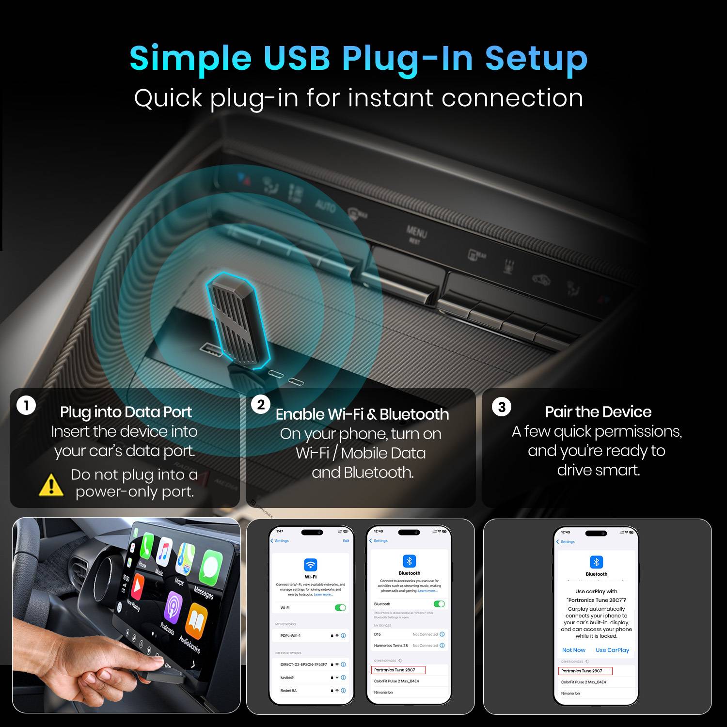 v5.0 Car Bluetooth Device with Audio Receiver, Adapter Dongle - Image 4
