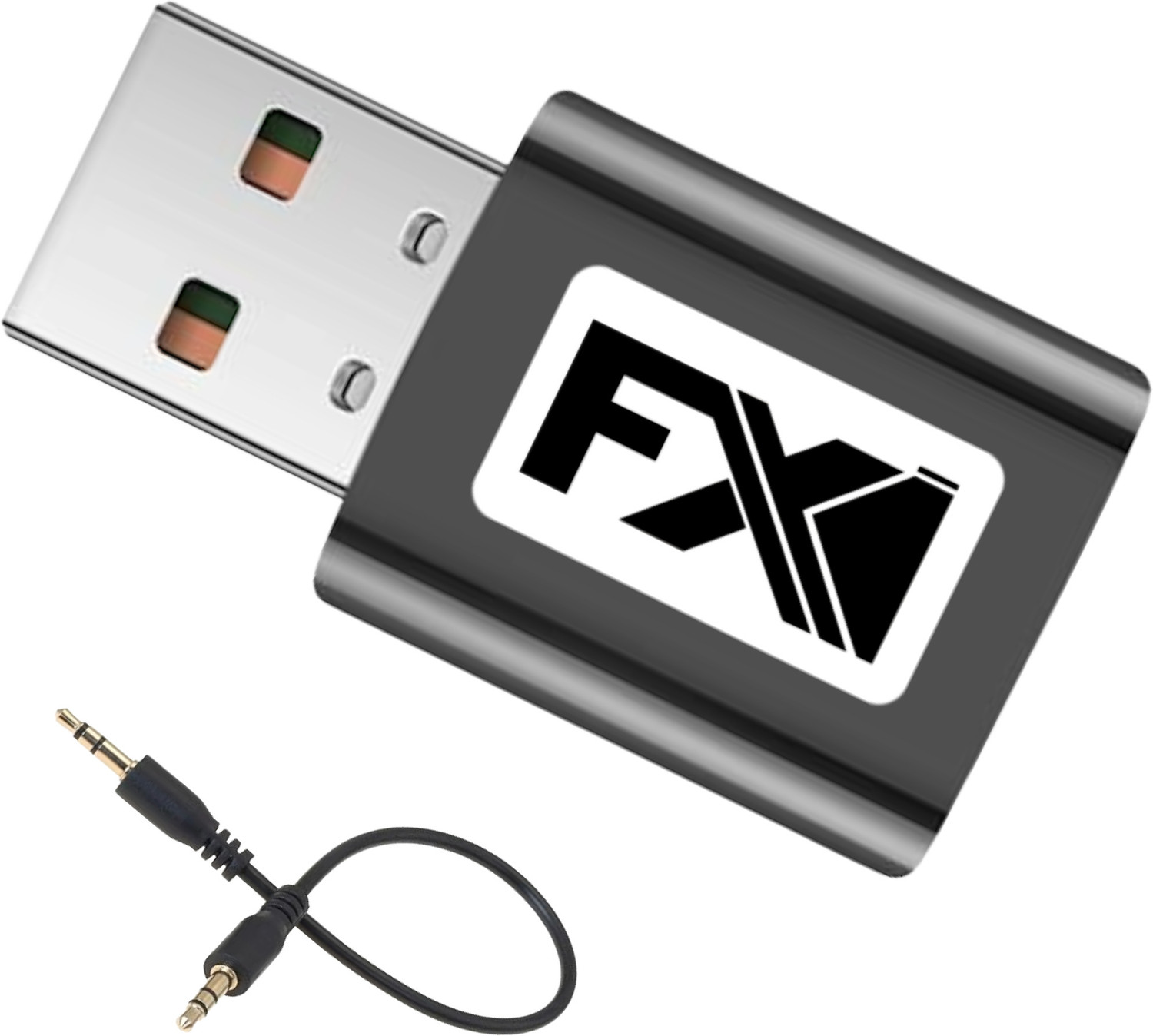 Image of FXI v5.0 Car Bluetooth Device with Adapter Dongle, 3.5mm Connector, Audio Receiver, Transmitter