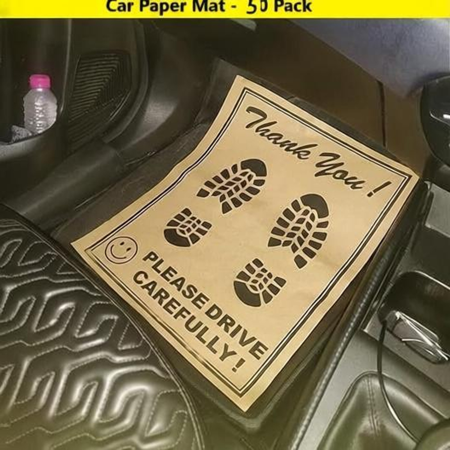 Image of MJM Good Connections Paper Disposable Paper Mat For Maruti Suzuki Alto 800