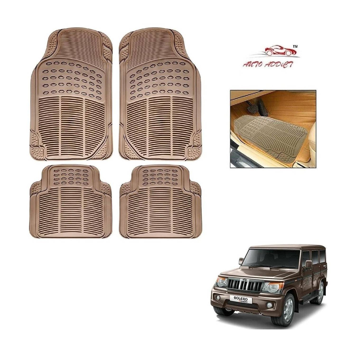 AuTO ADDiCT Rubber Standard Mat For Mahindra Bolero