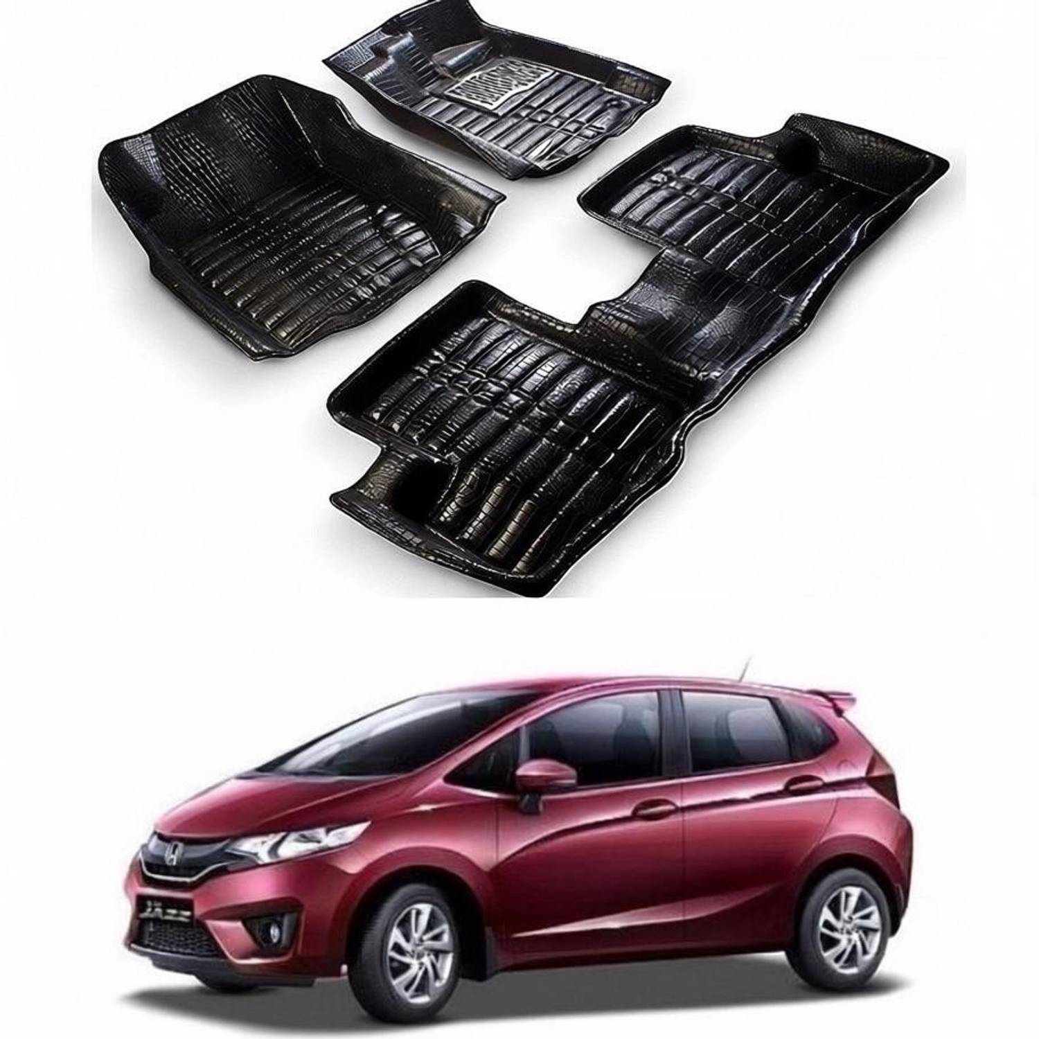 AUTOGARH Plastic 5D Mat For Honda Jazz