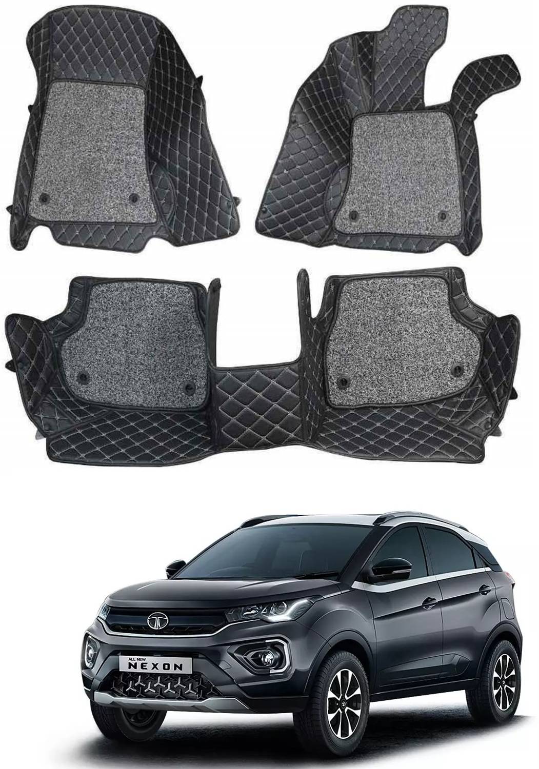 arneja trading company Leatherite 7D Mat For Tata Nexon