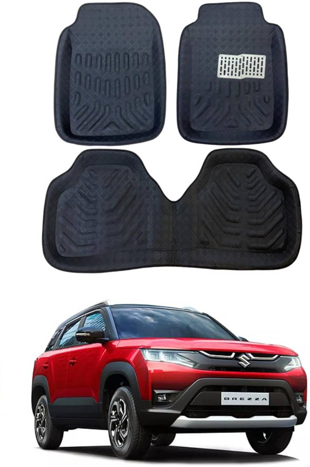 ARNEJA Polyutherine 3D Mat For Maruti Suzuki New Brezza