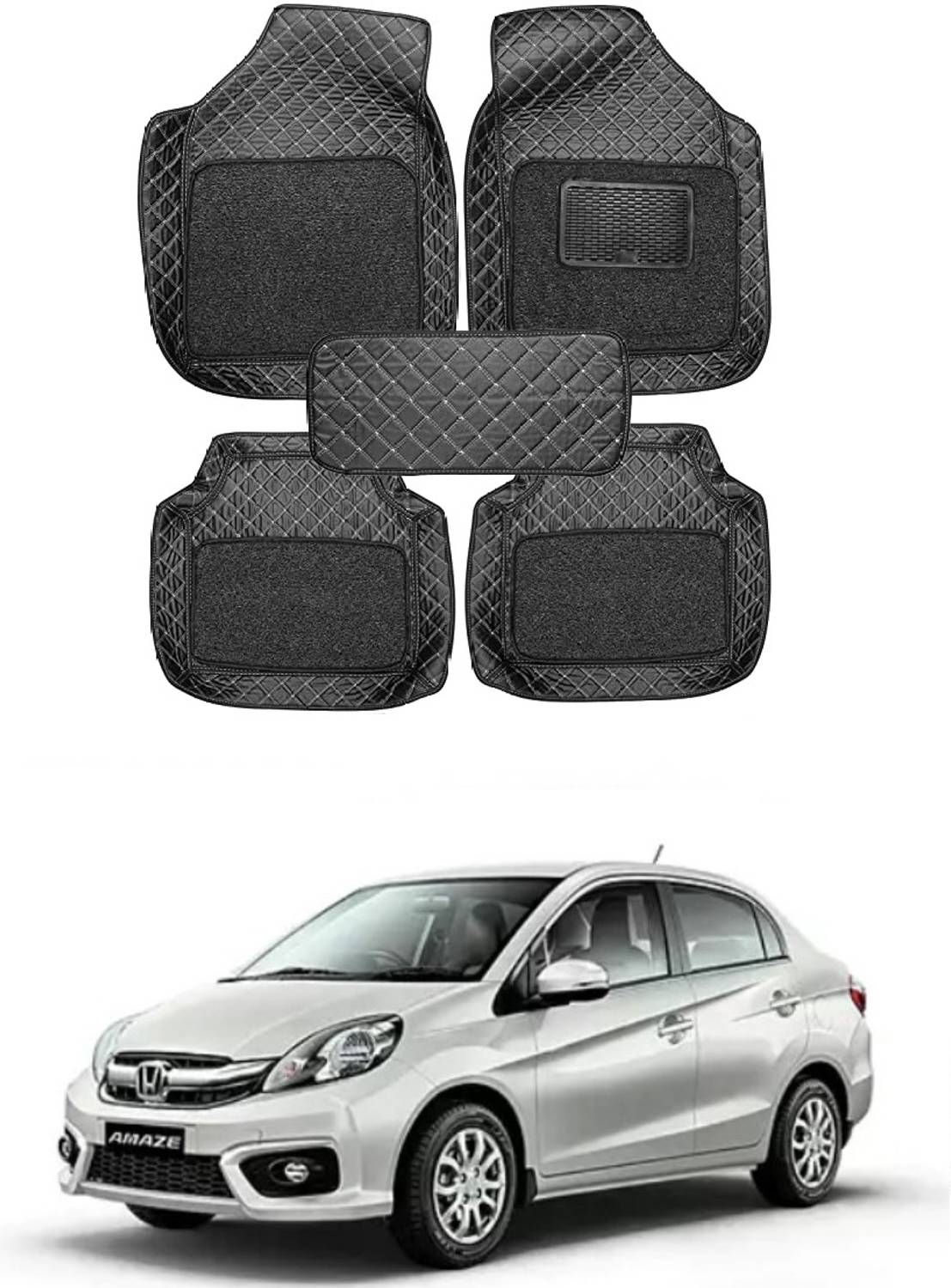 arneja trading company Leatherite 7D Mat For  Honda Amaze