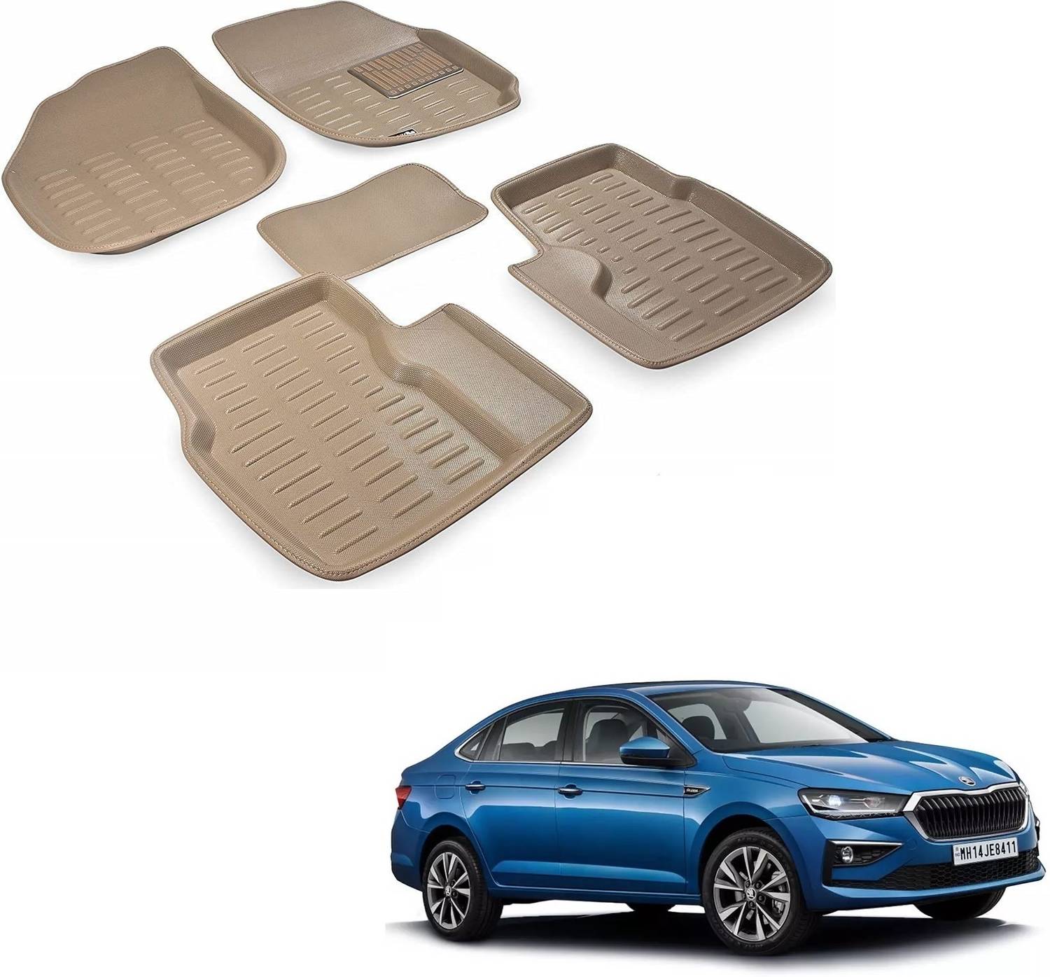 AuTO ADDiCT EVA 3D Mat For Skoda Slavia