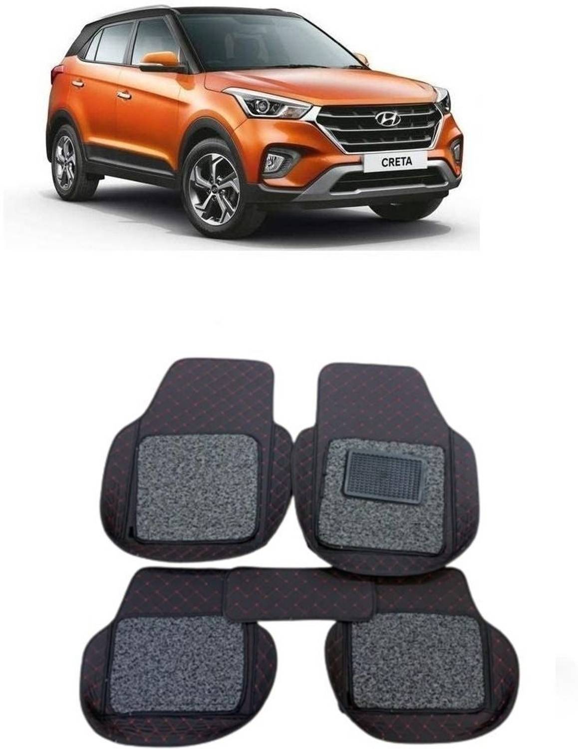 arneja trading company Leatherite 7D Mat For  Hyundai Creta