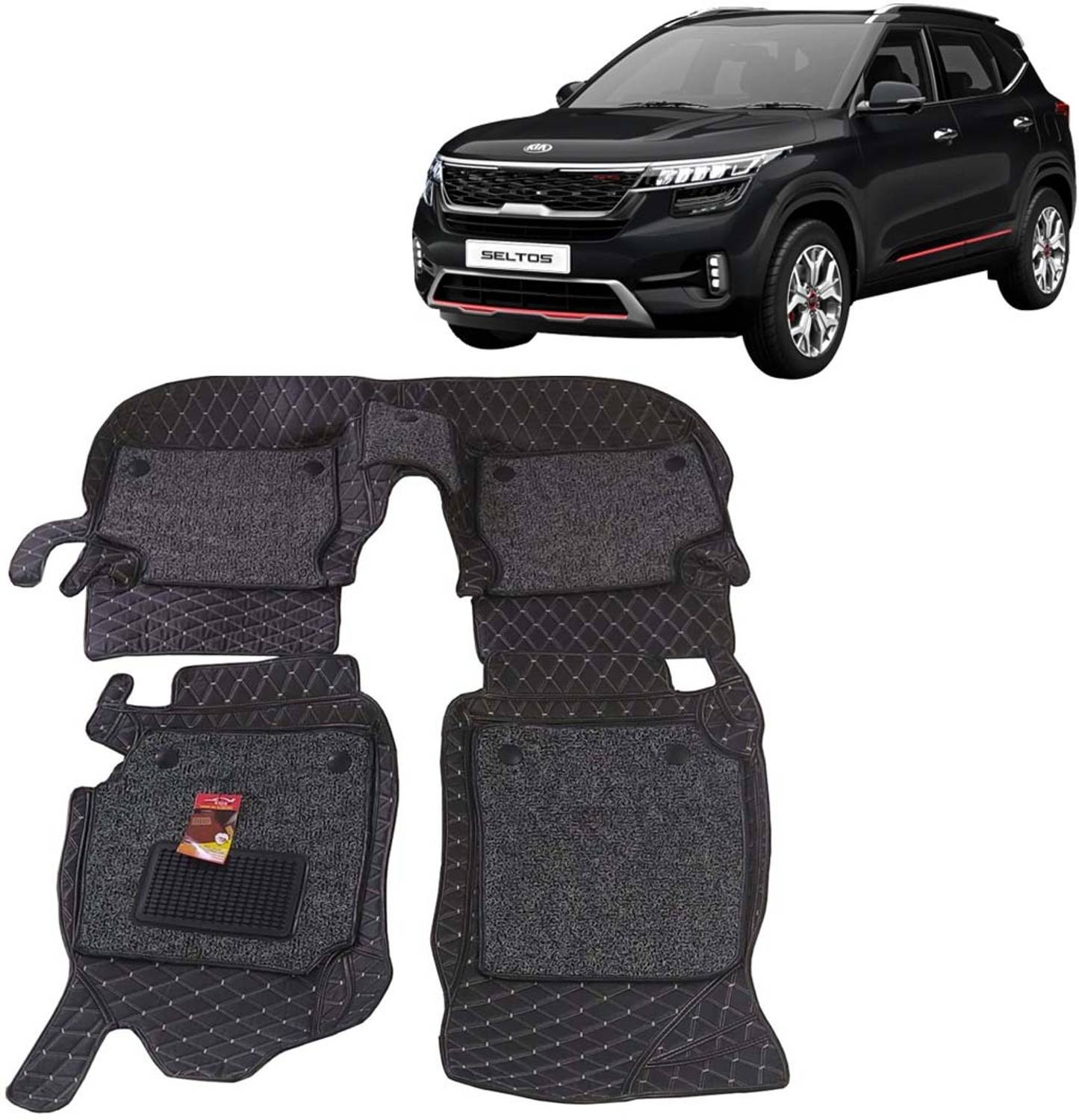 AUTORACE Leatherite 7D Mat For Kia Seltos