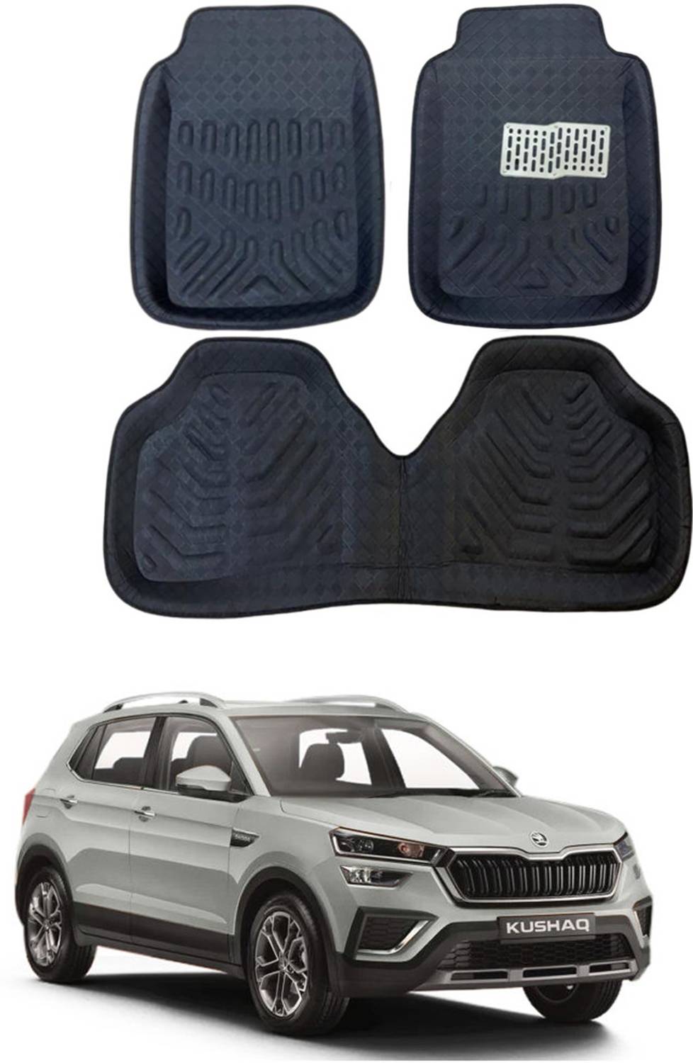 ARNEJA Polyutherine 3D Mat For  Skoda Kushaq