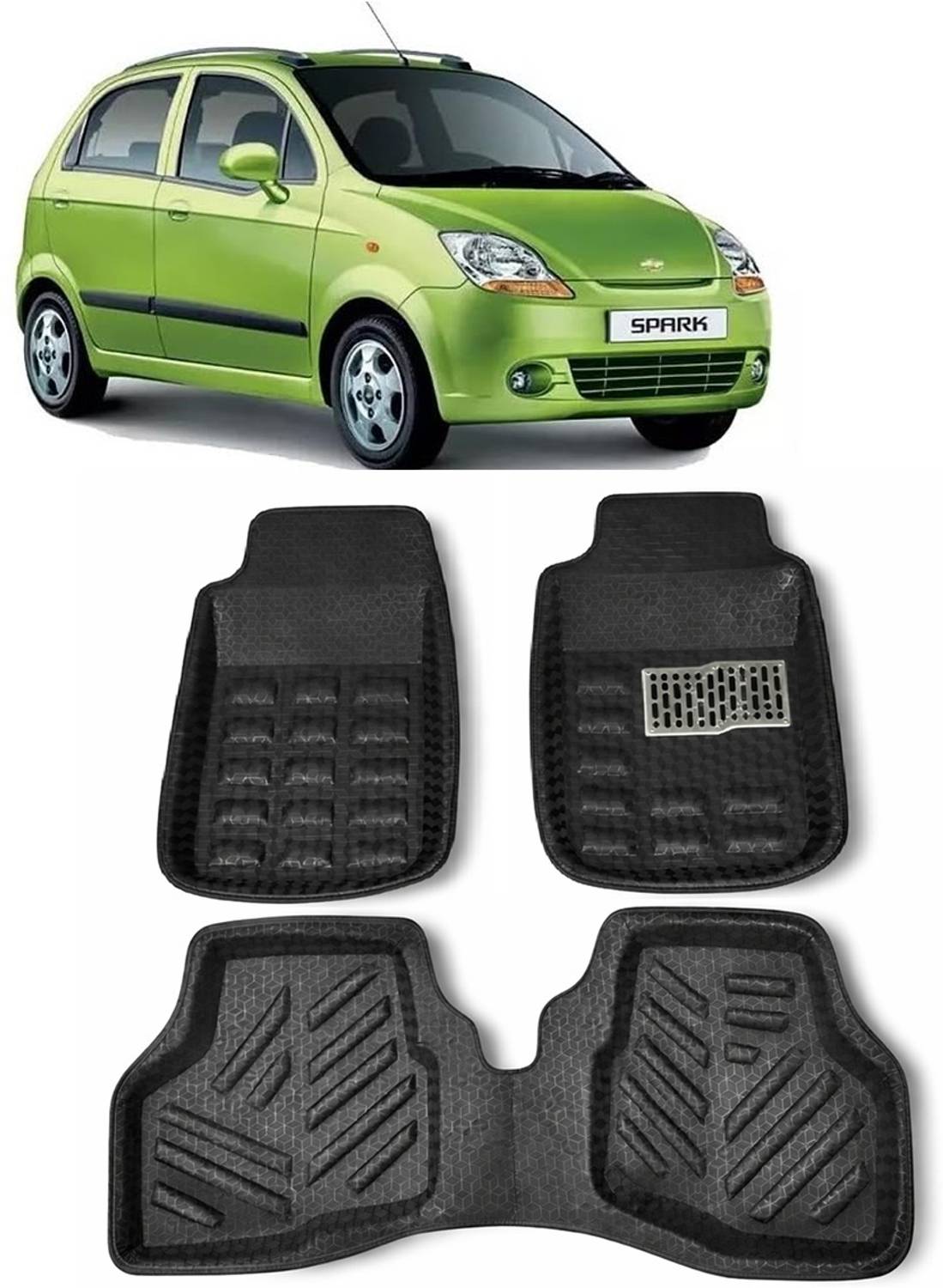 ARNEJA Polyutherine 3D Mat For  Chevrolet Spark