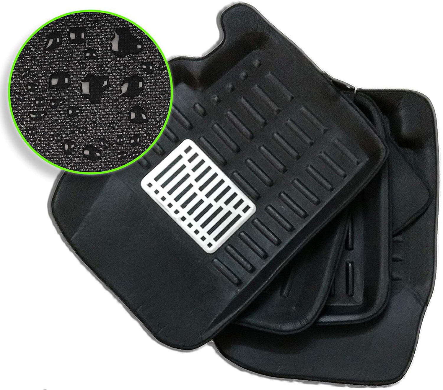 Image of ANAYA G Plastic 3D Mat For Maruti Suzuki Alto 800 (Black)