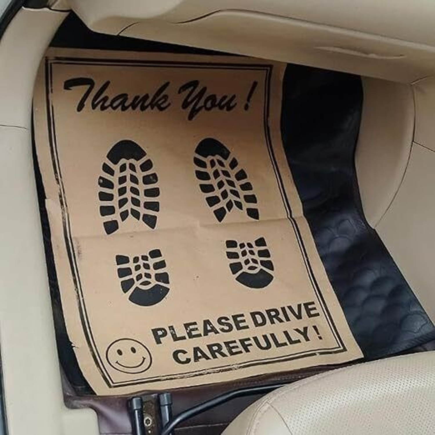Image of MJM Good Connections Paper Disposable Paper Mat For Maruti Suzuki Alto 800