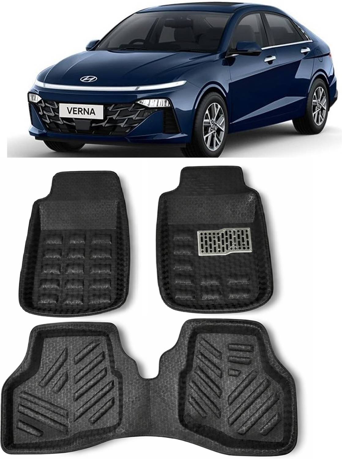 ARNEJA Polyutherine 3D Mat For  Hyundai Verna