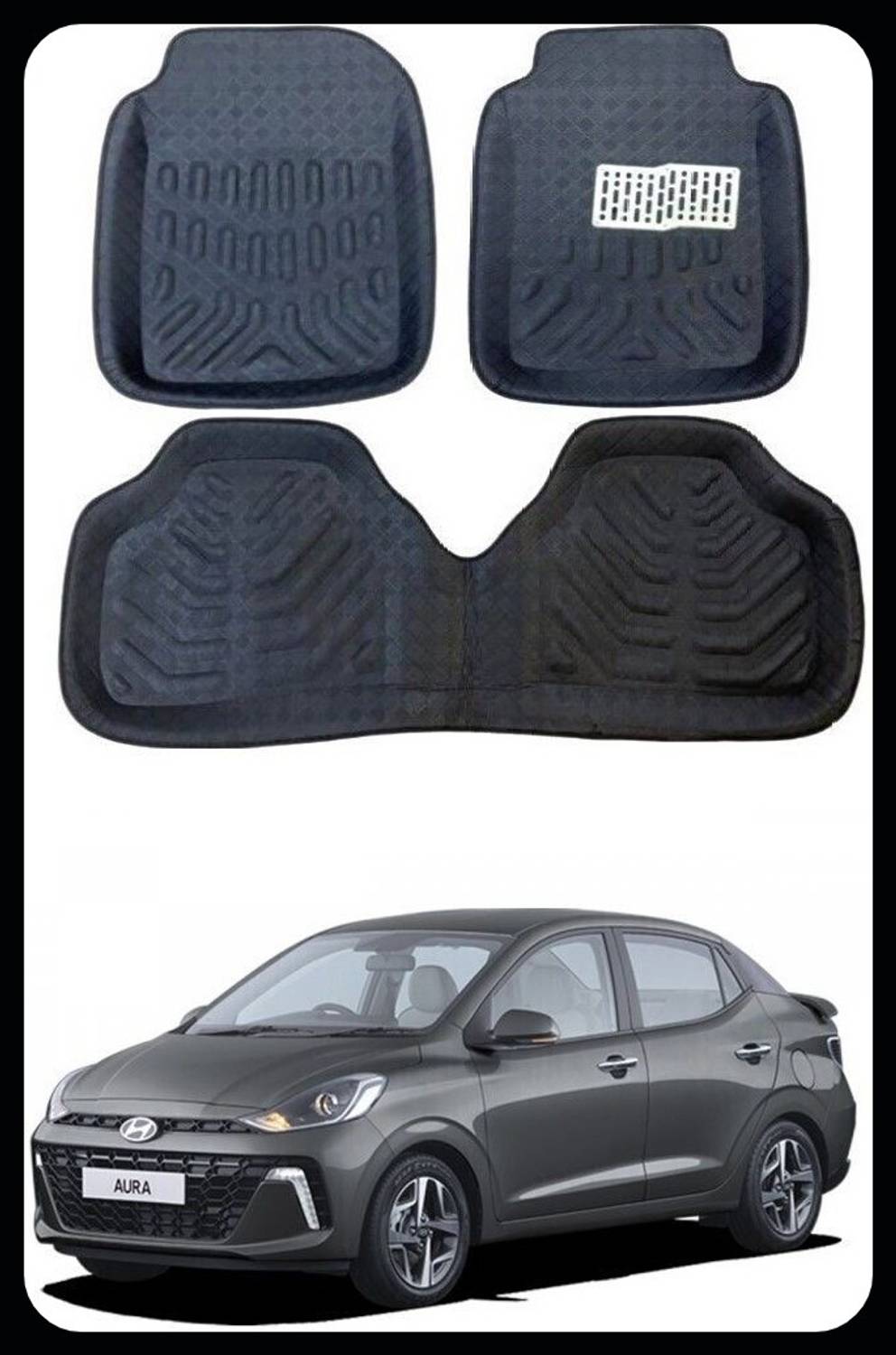 Arnejaa Polyutherine 3D Mat For Hyundai Aura