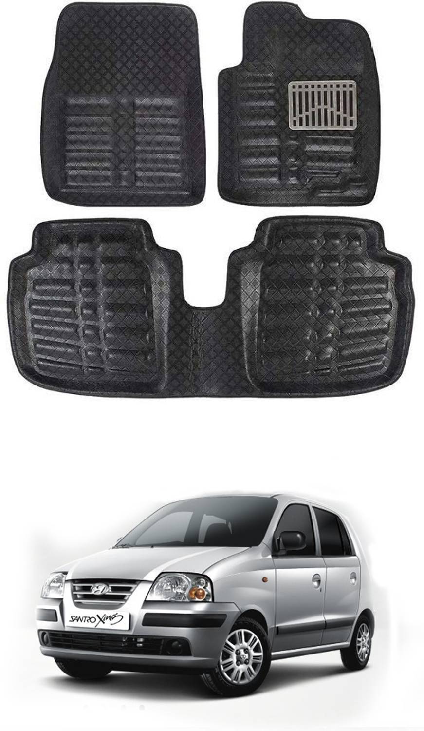arneja trading company Polyutherine 3D Mat For Hyundai Santro Xing