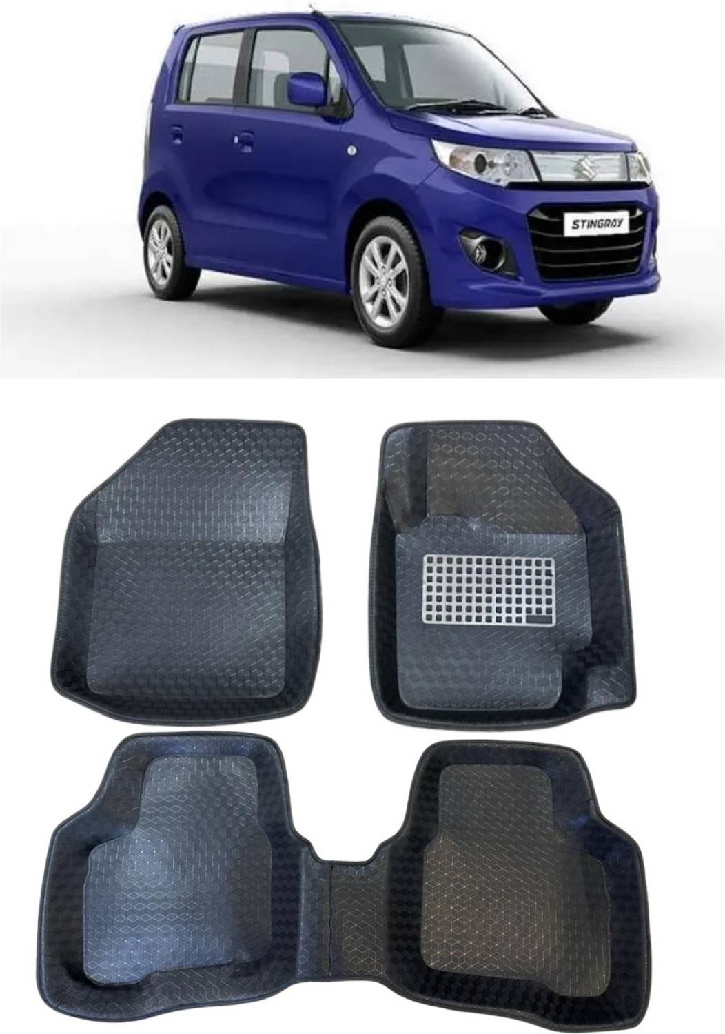 ARNEJA Polyutherine 5D Mat For Maruti Suzuki WagonR Stingray