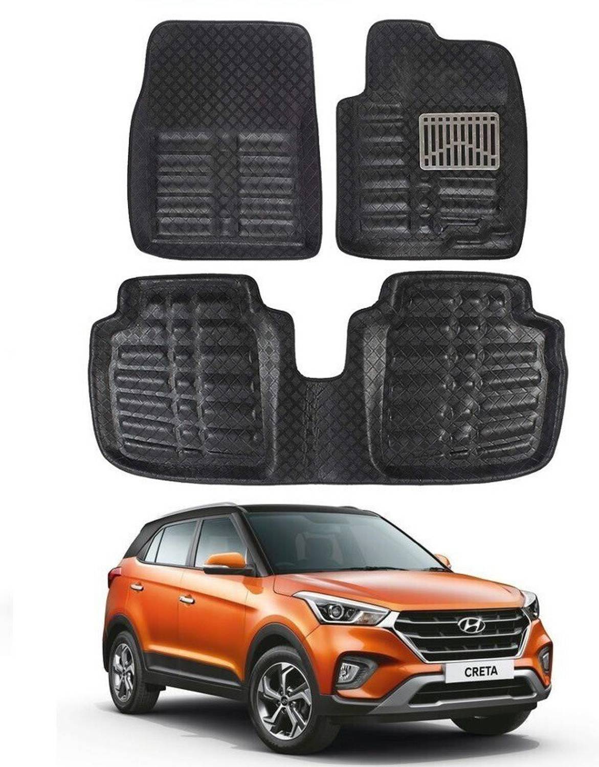 arneja trading company Polyutherine 3D Mat For Hyundai Creta