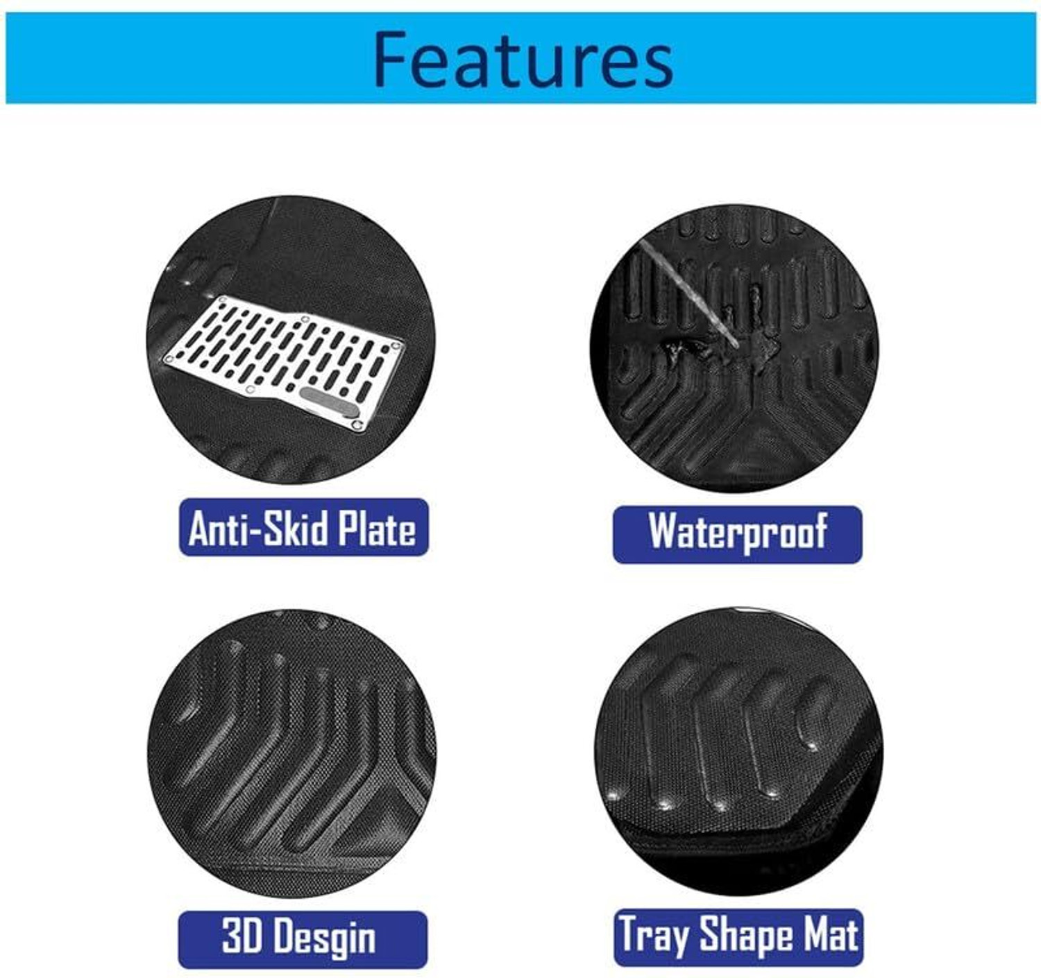 Image of ROSHNEER ENTERPRISES PVC 3D Mat For Honda BRV