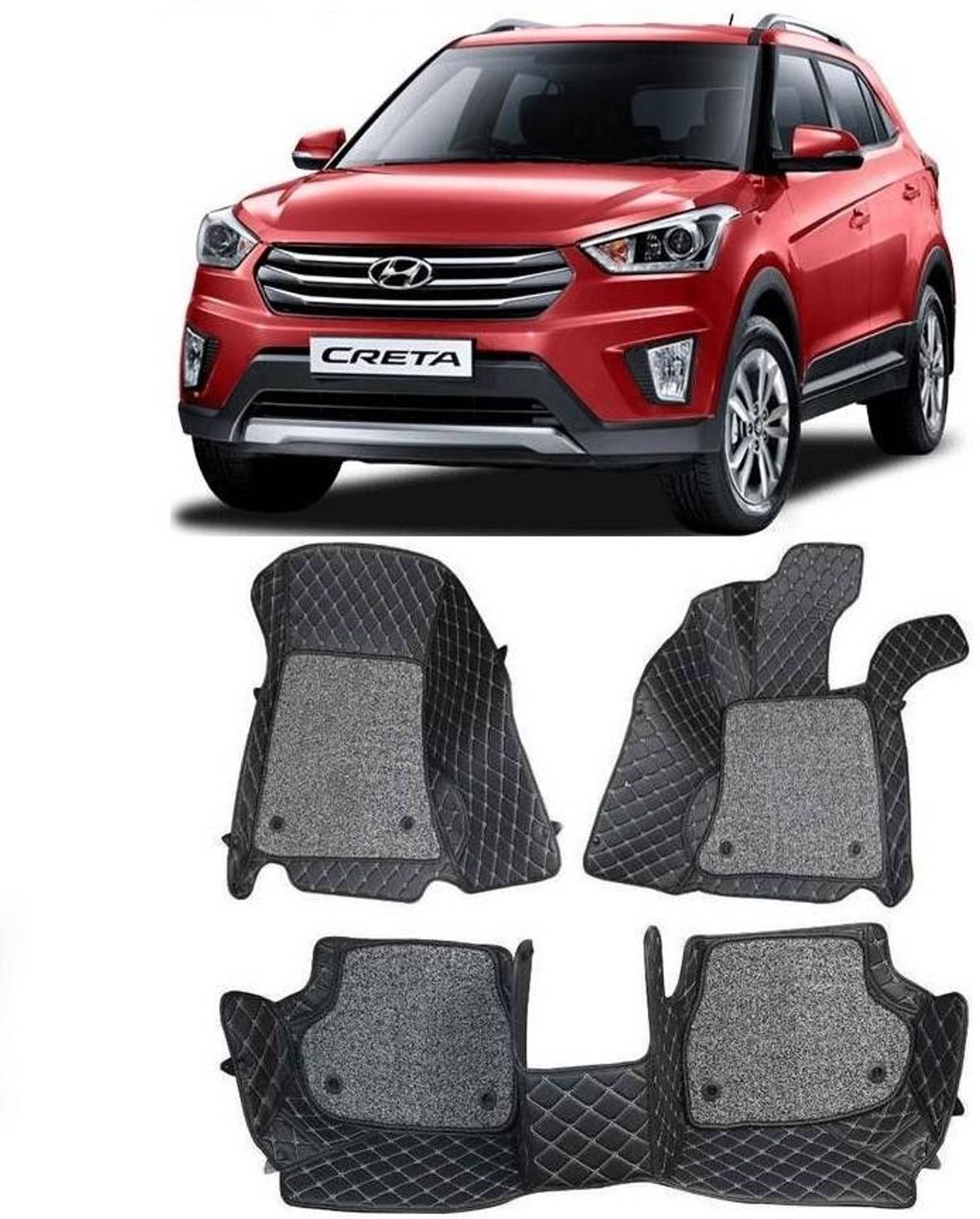 ARNEJA Leatherite 7D Mat For  Hyundai Creta
