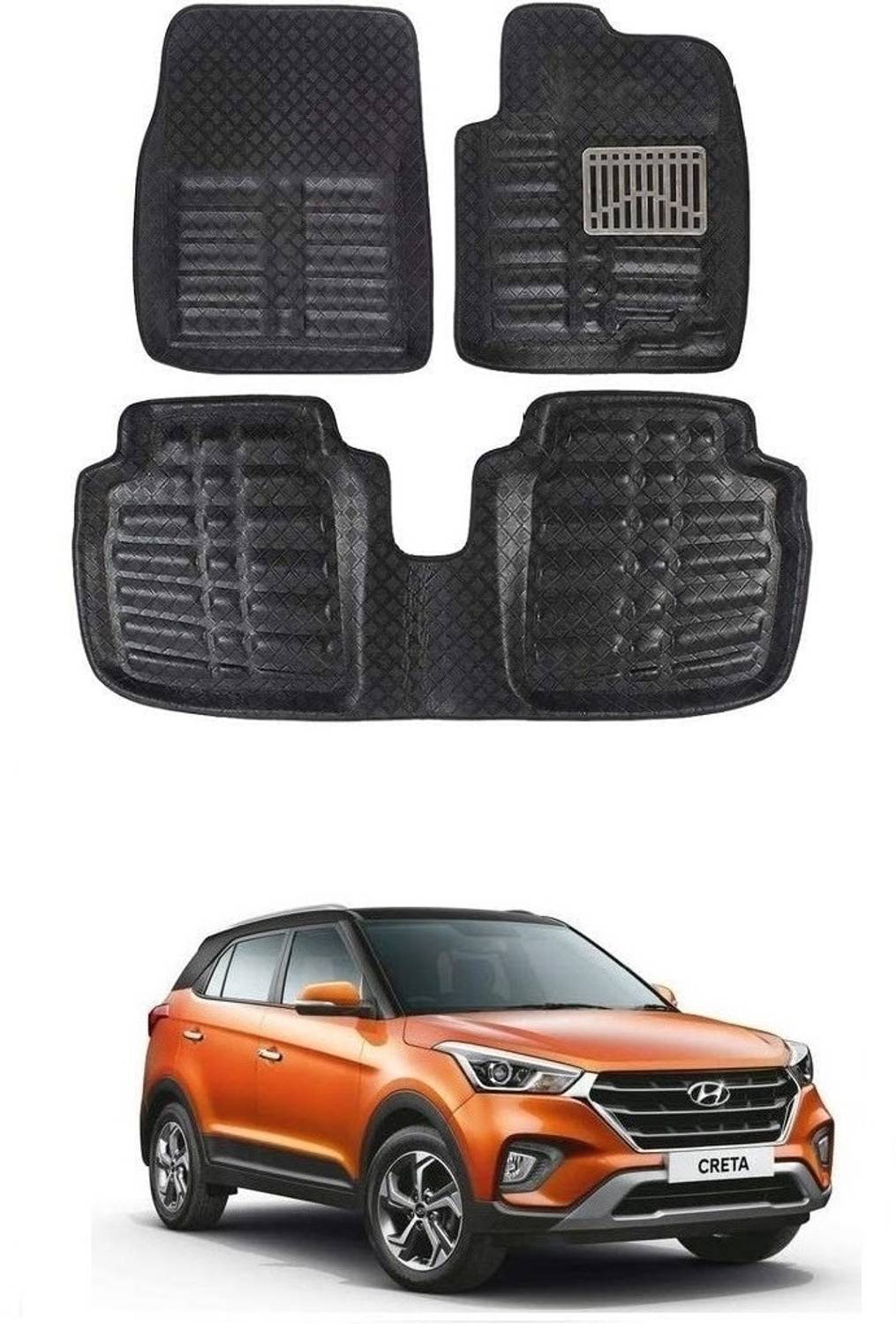 arneja trading company Polyutherine 3D Mat For Hyundai Creta