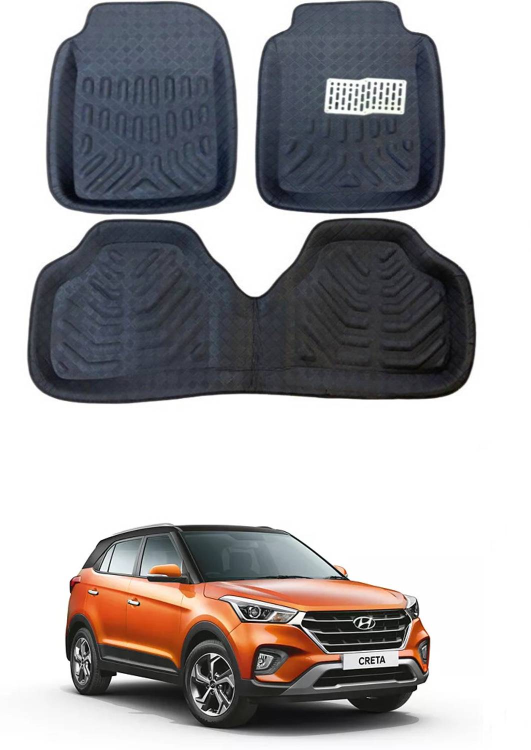arneja trading company Polyutherine 3D Mat For Hyundai Creta