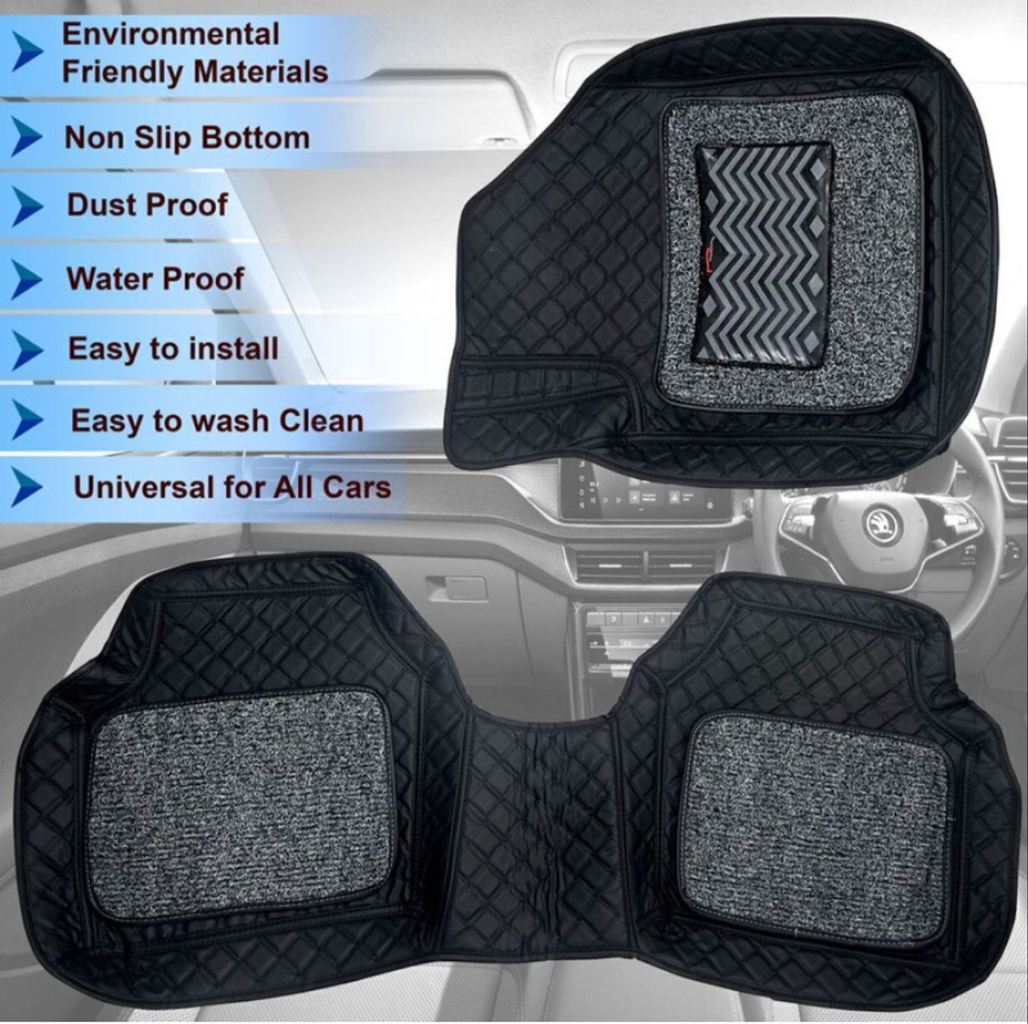 Image of GENFRID Leather 7D Mat For Ford Figo Aspire