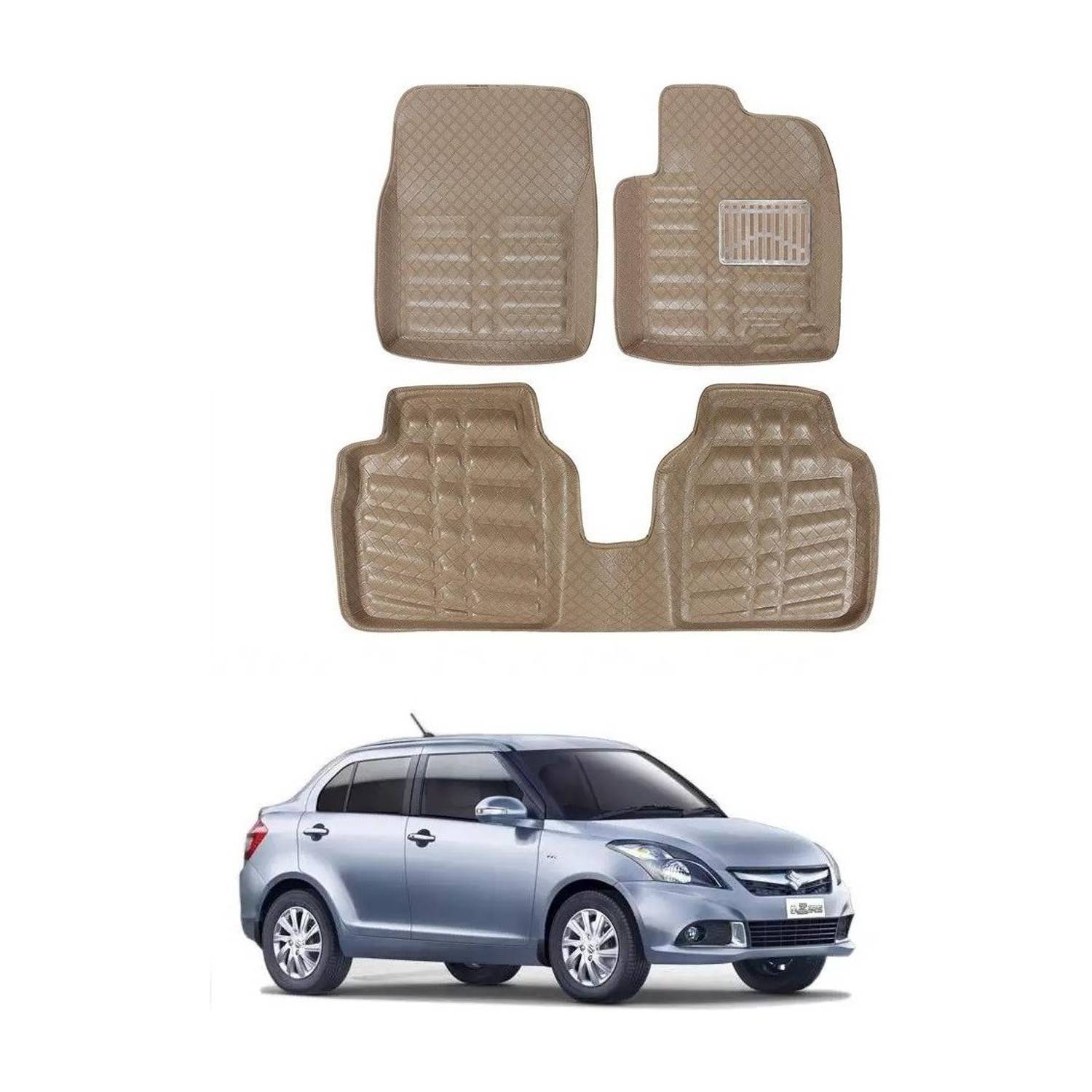 ARNEJA Polyutherine 3D Mat For Maruti Suzuki Swift Dzire
