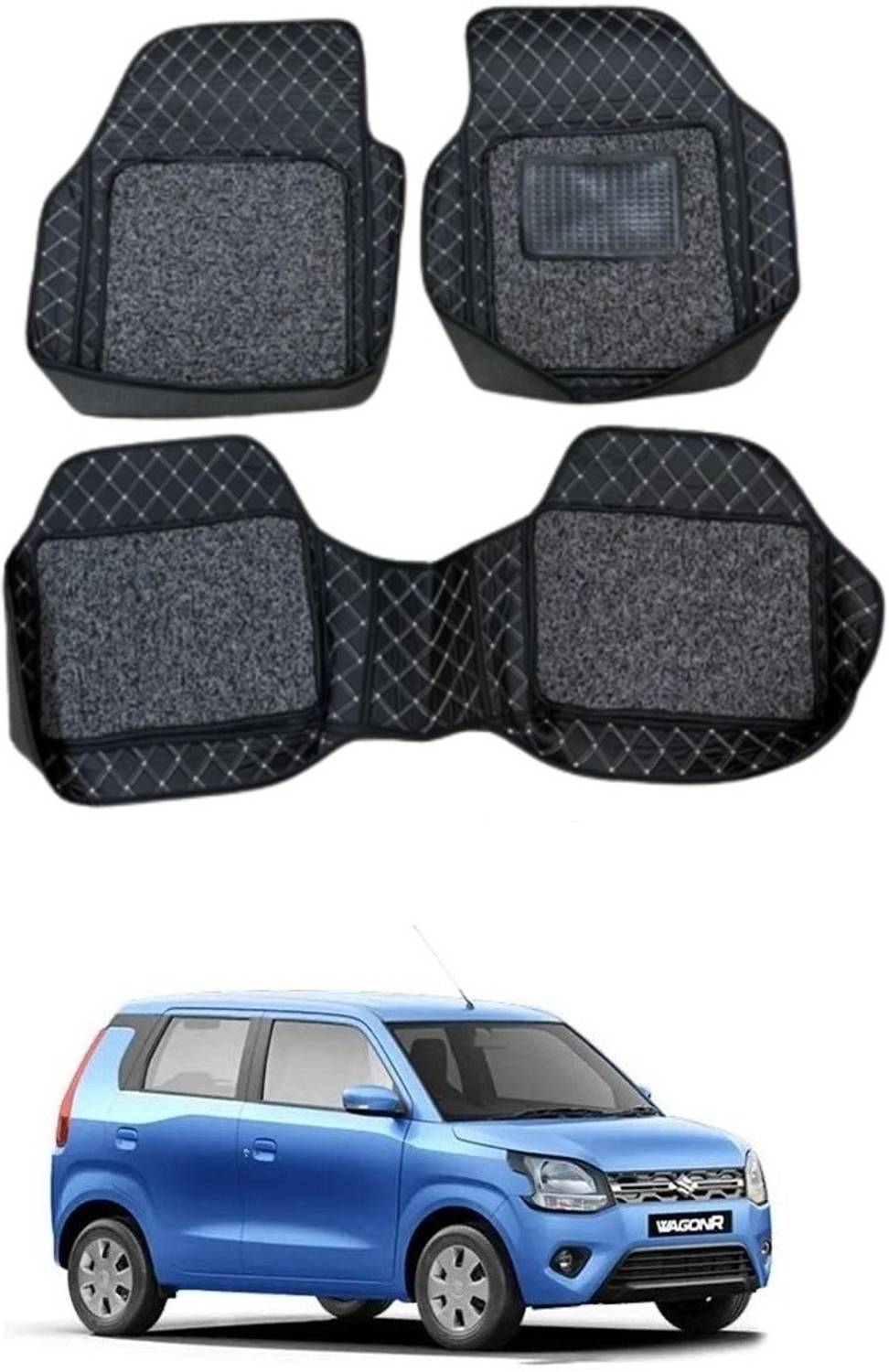ARNEJA Leatherite 7D Mat For Maruti Suzuki Wagon R 1.0