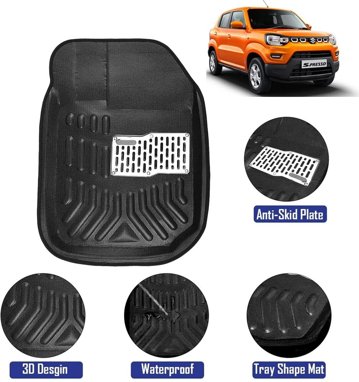 Image of Ds enterprise PVC 5D Mat For Maruti Suzuki S-Presso