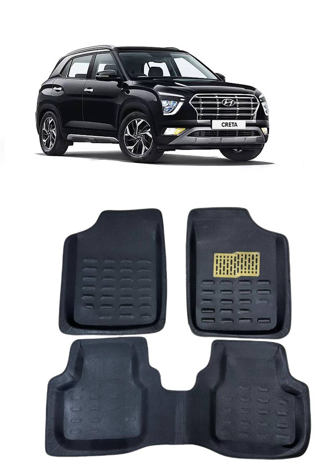 arneja trading company Polyutherine 3D Mat For Hyundai Creta
