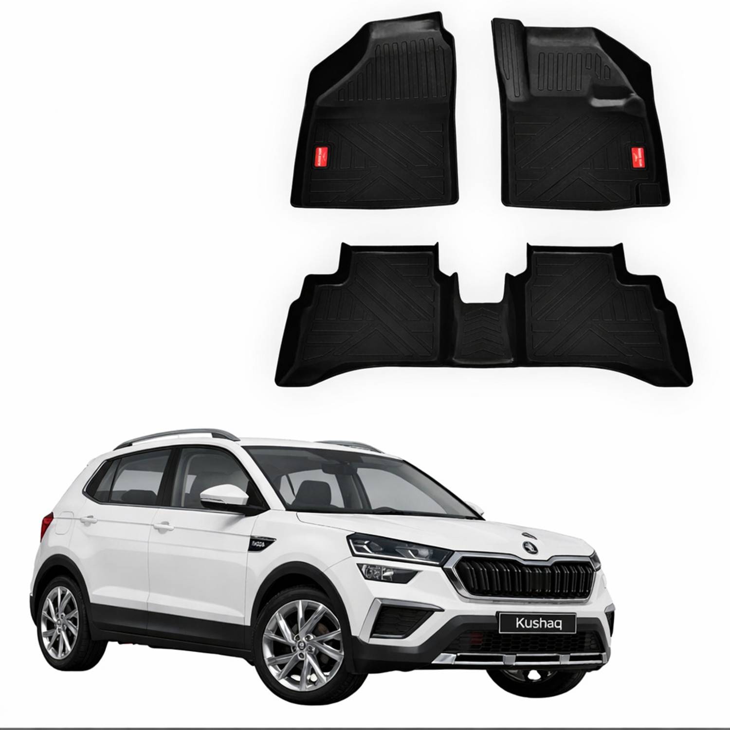 AUTOMOXCO TPV 9D Mat For Skoda Kushaq