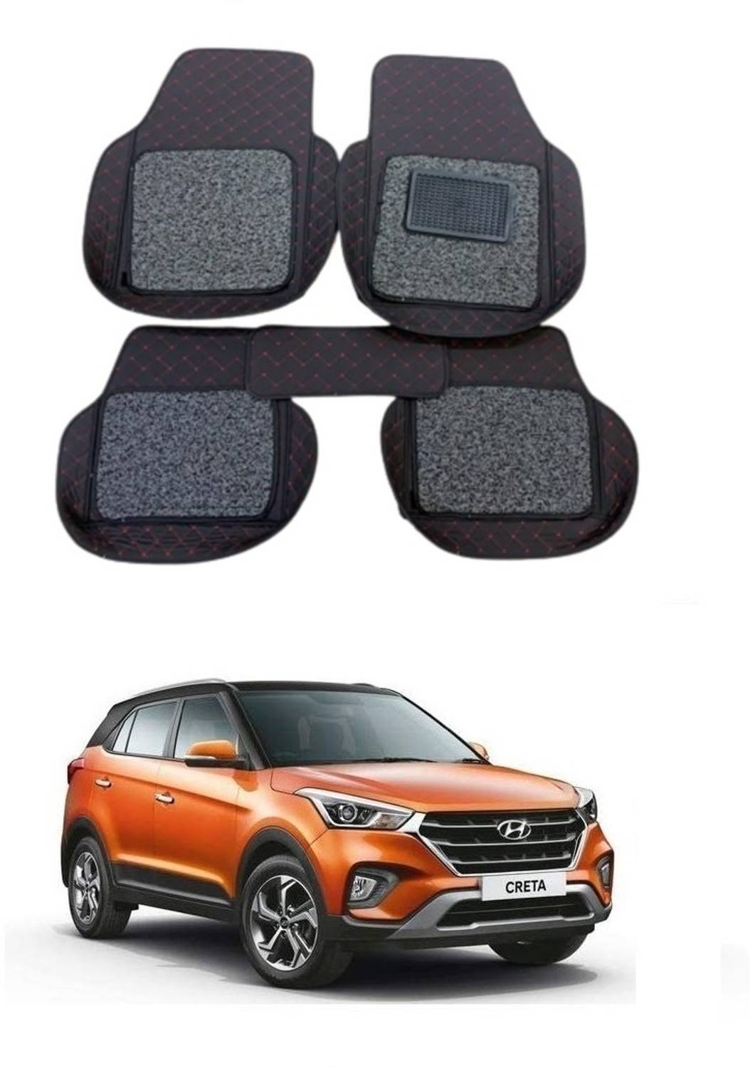 arneja trading company Leatherite 7D Mat For Hyundai Creta