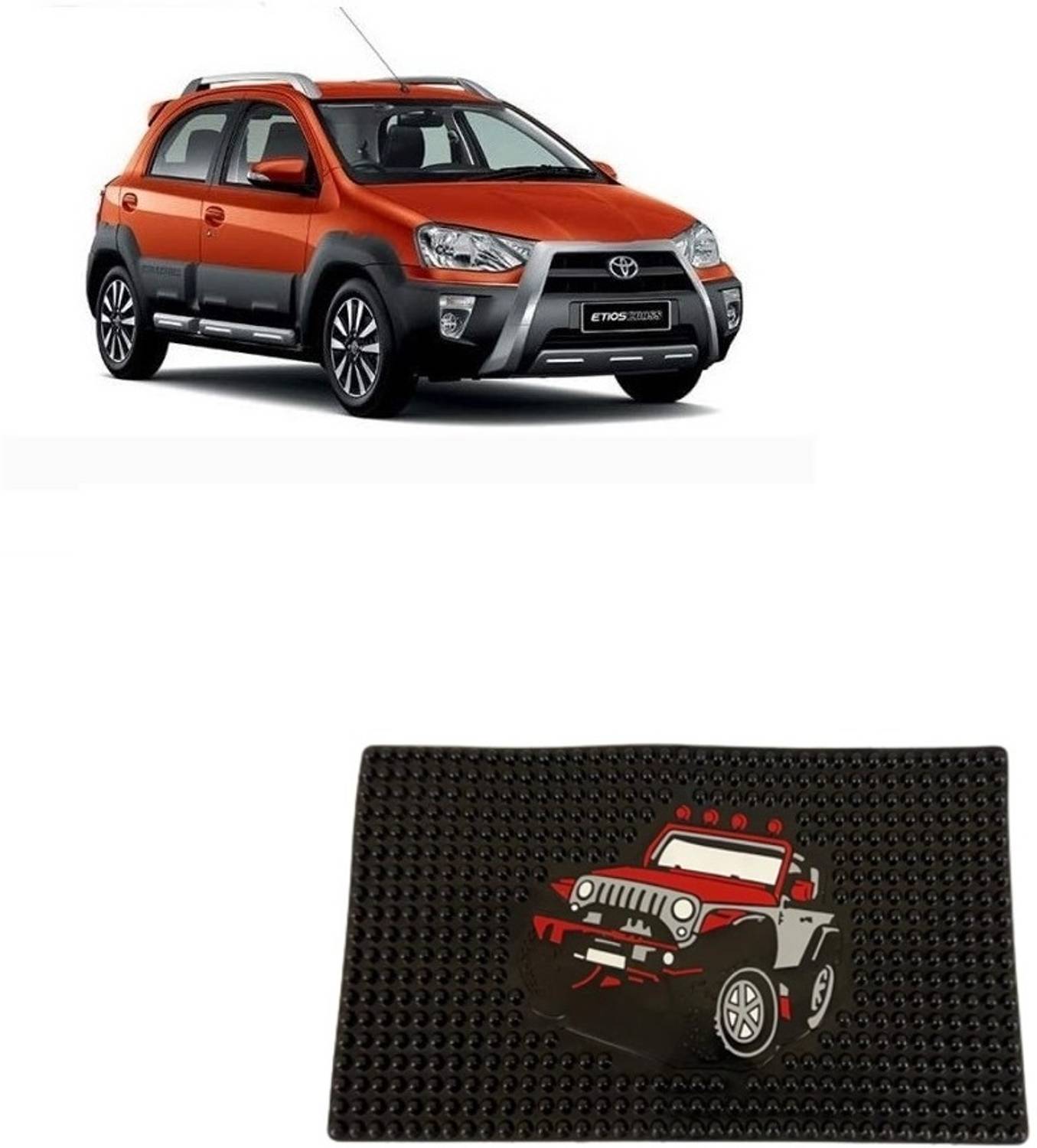 Arnejaa Rubber Standard Mat For  Toyota Etios Cross