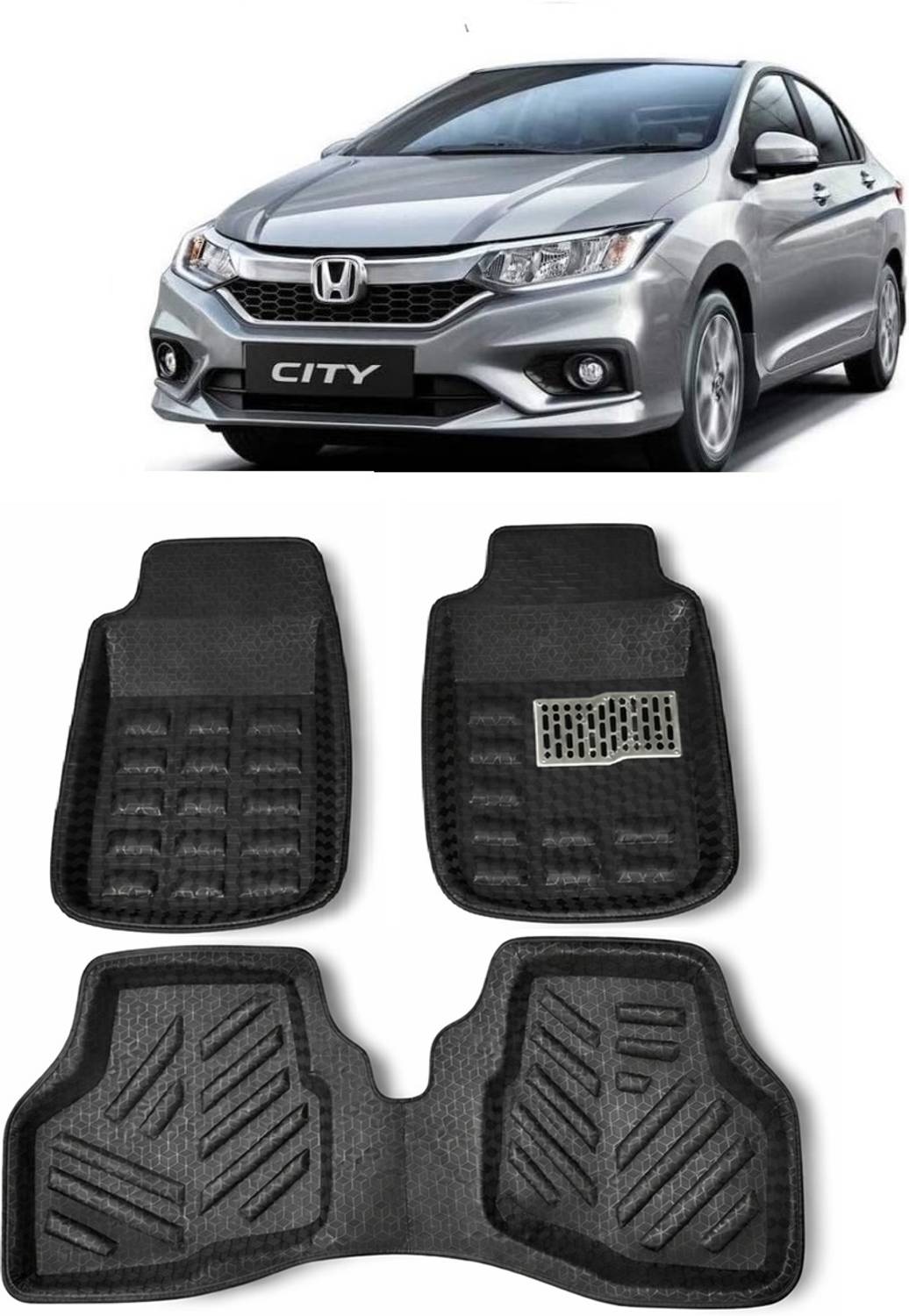 arneja trading company Polyutherine 3D Mat For Honda City