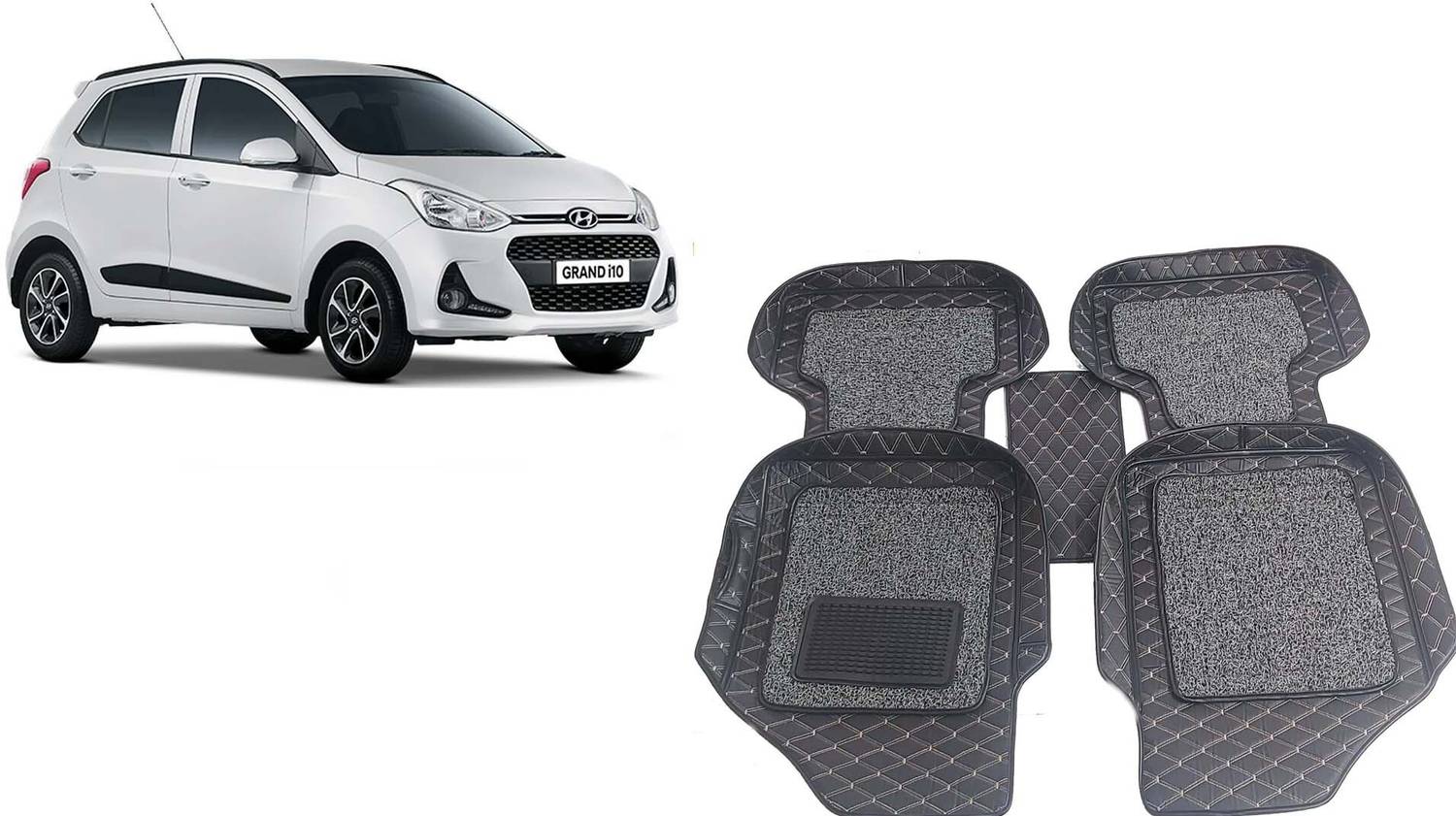 AUTORACE Leatherite 7D Mat For  Hyundai Grand i10