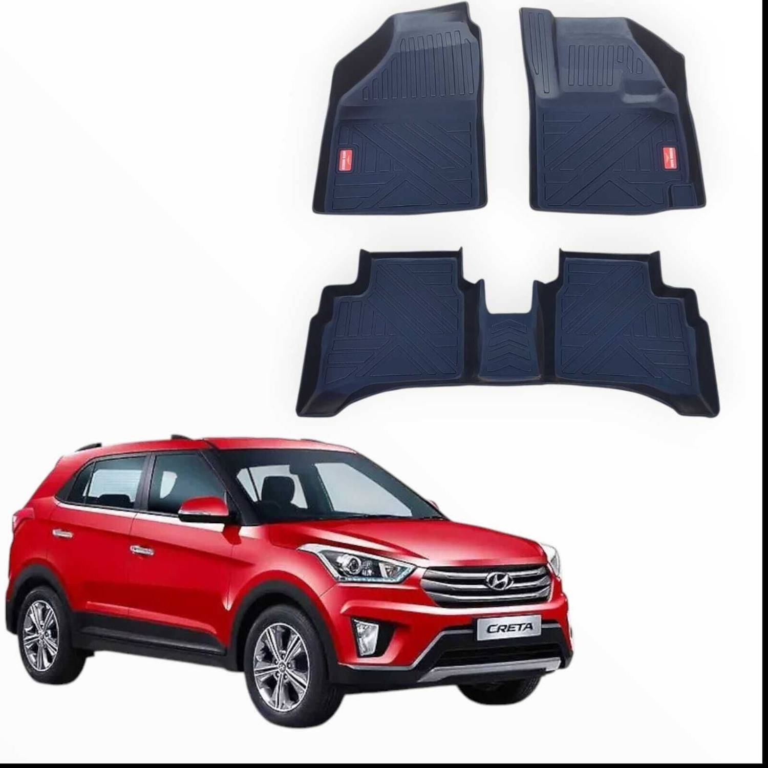 AUTOMOXCO TPV 9D Mat For  Hyundai Creta