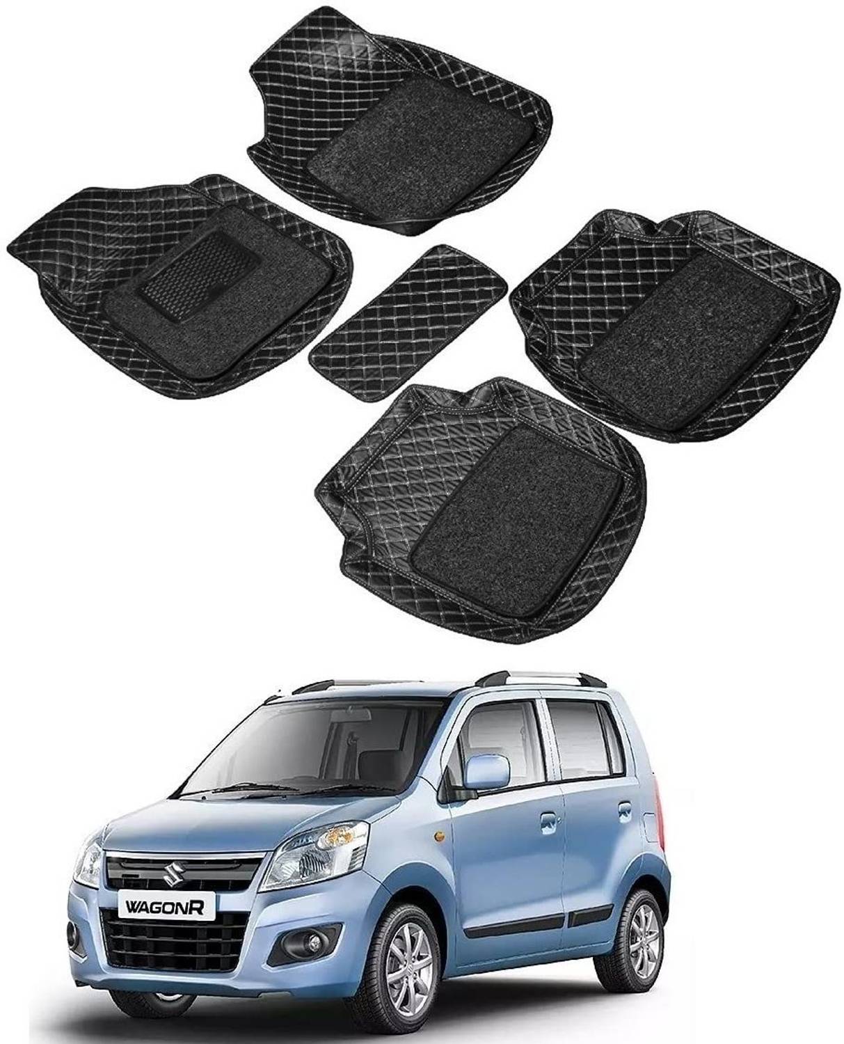 arneja trading company Leatherite 7D Mat For  Maruti Suzuki WagonR