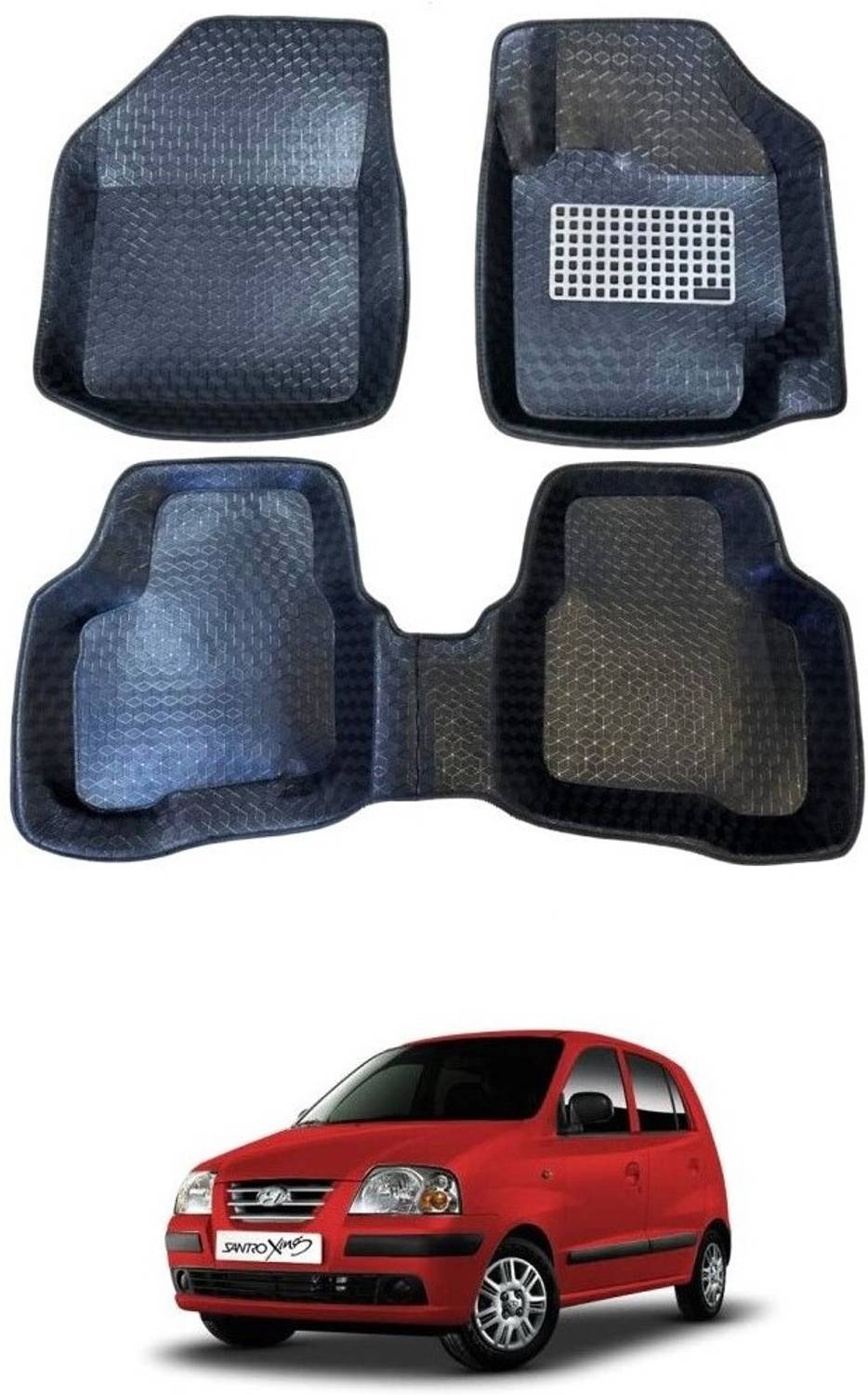 ARNEJA Polyutherine 5D Mat For Hyundai Santro Xing