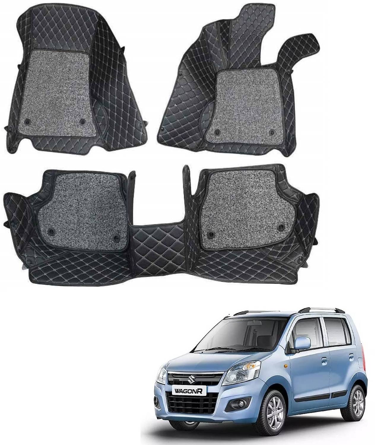 arneja trading company Leatherite 7D Mat For  Maruti Suzuki WagonR