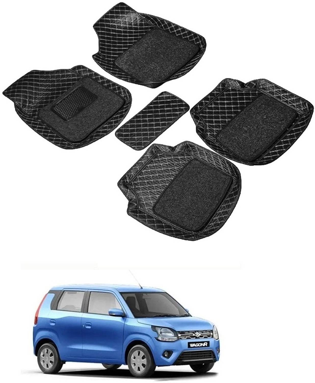 ARNEJA Leatherite 7D Mat For  Maruti Suzuki Wagon R 1.0