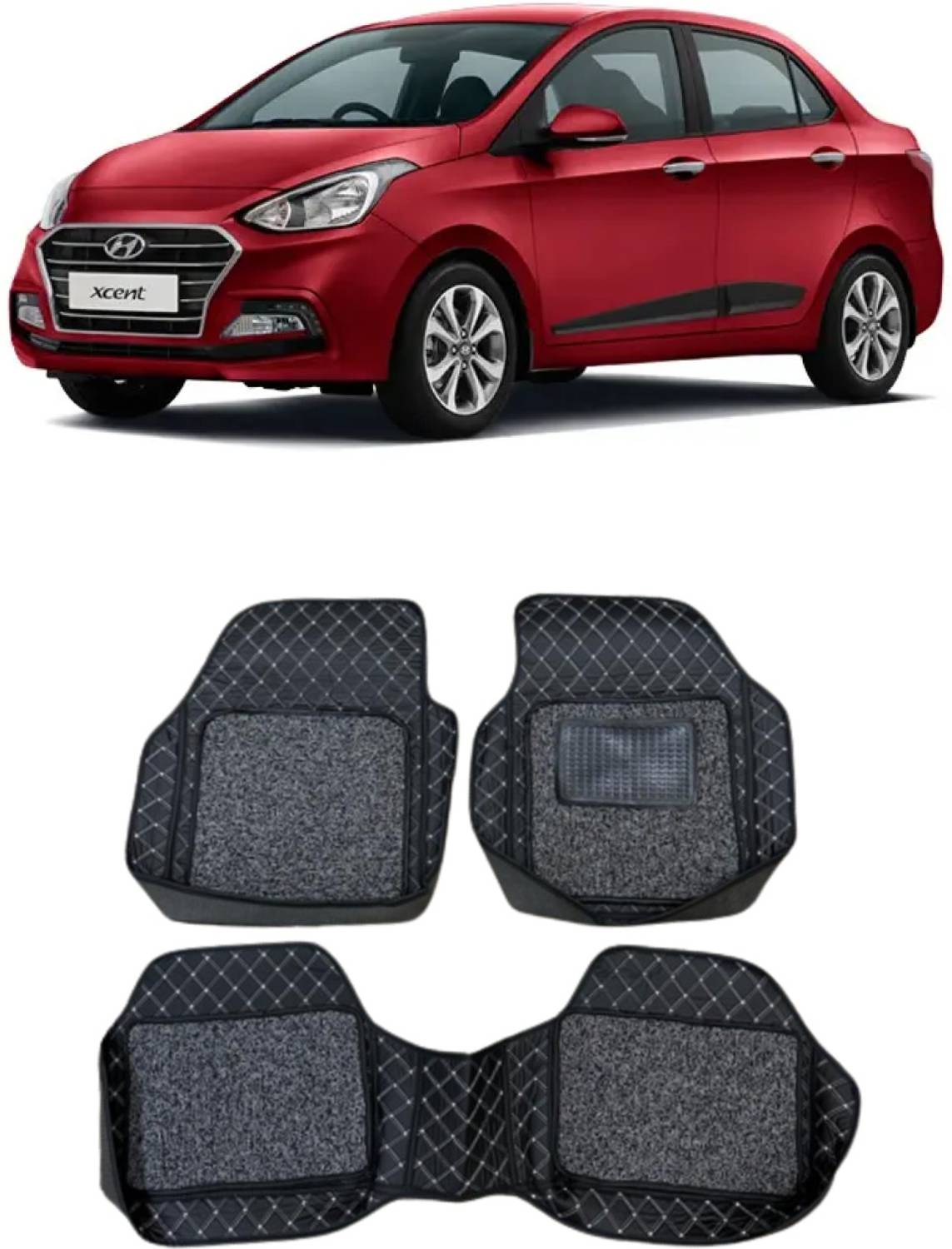 ARNEJA Leatherite 7D Mat For  Hyundai Xcent