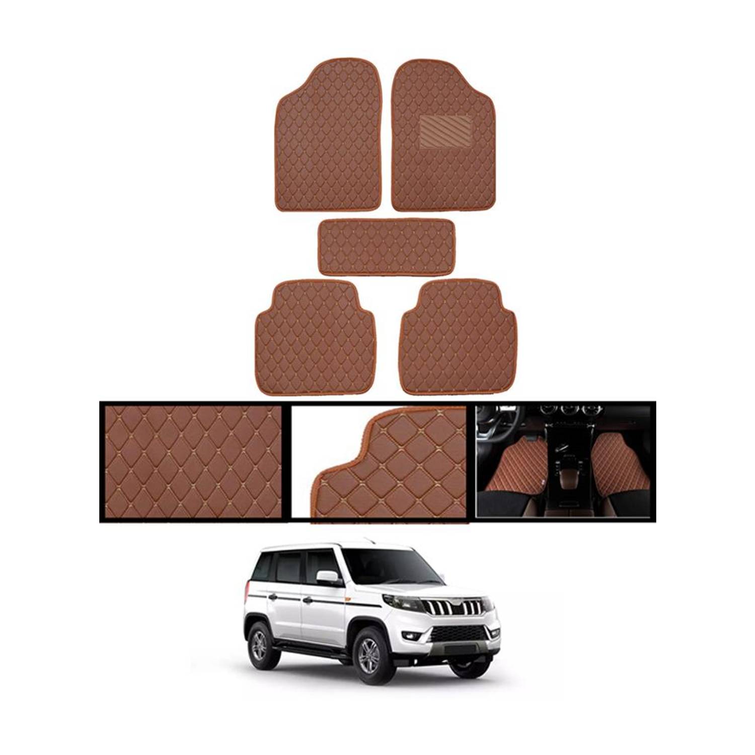 ABJD Leatherite Standard Mat For Mahindra Bolero Neo