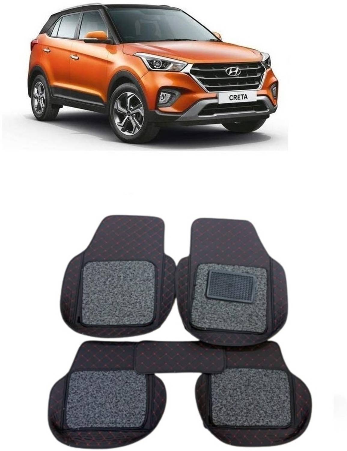 ARNEJA Leatherite 7D Mat For  Hyundai Creta