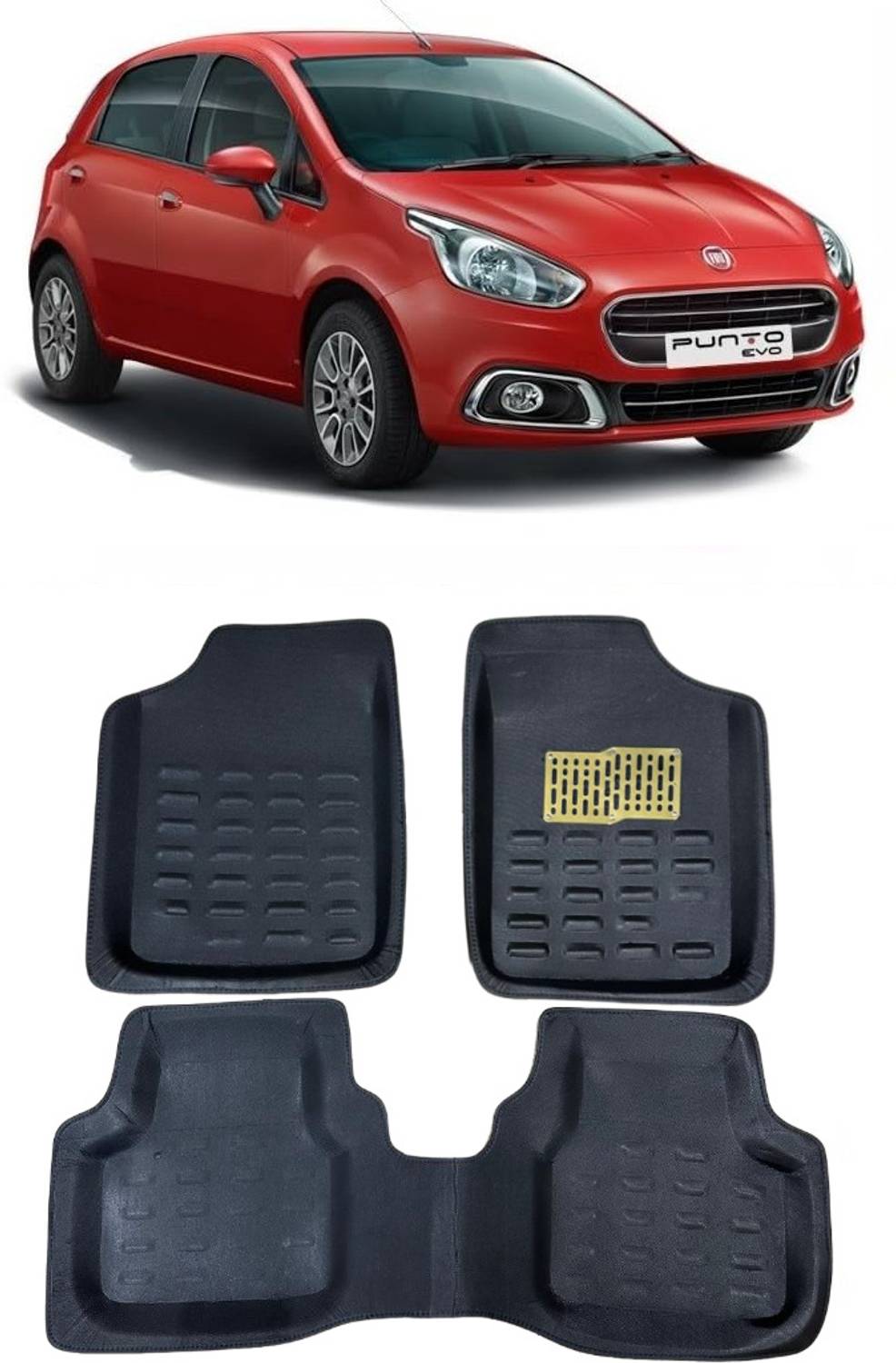 Arnejaa Polyutherine 3D Mat For Fiat Punto