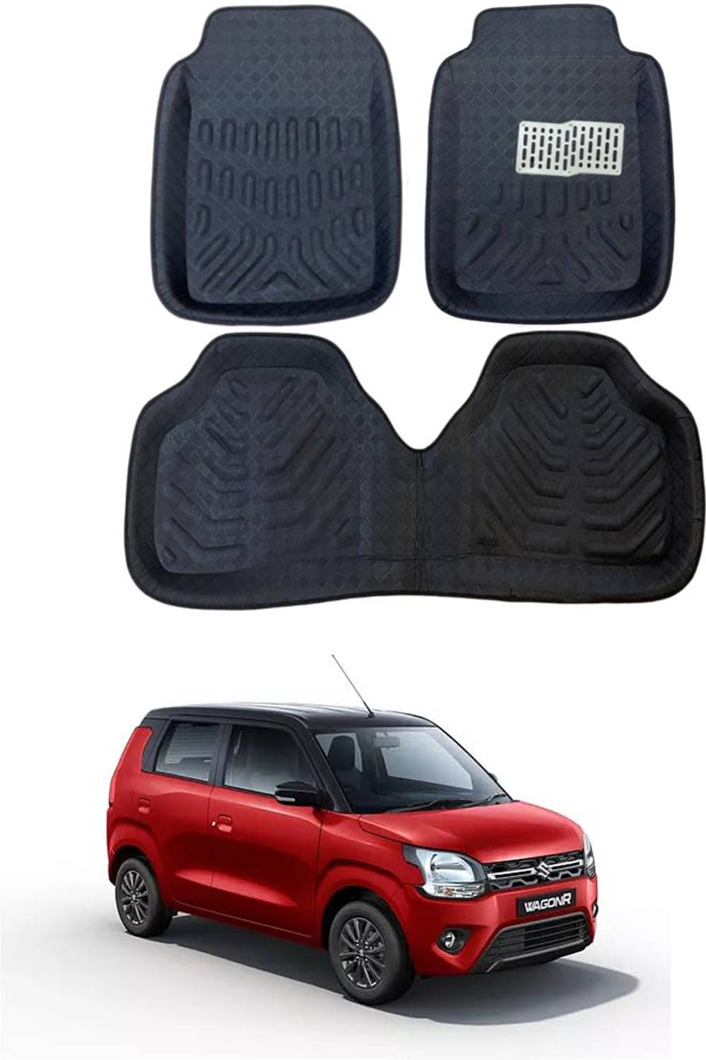 arneja trading company Polyutherine 3D Mat For  Maruti Suzuki Wagon R 1.0